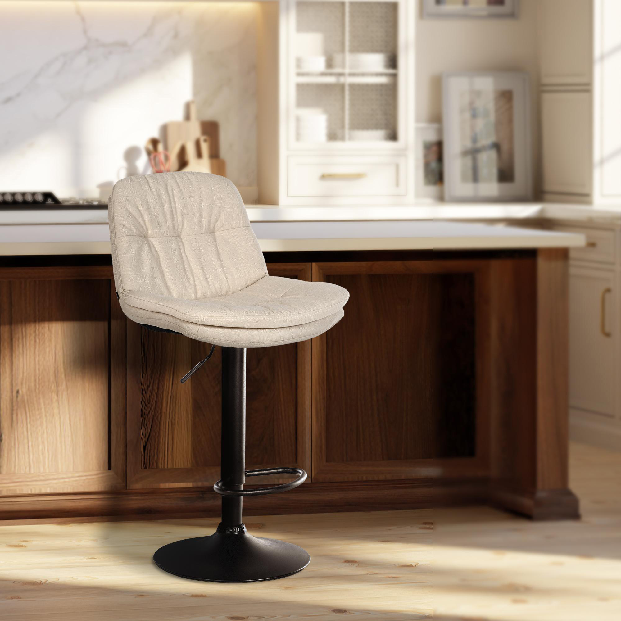 Tabouret de bar Laurel Tissu