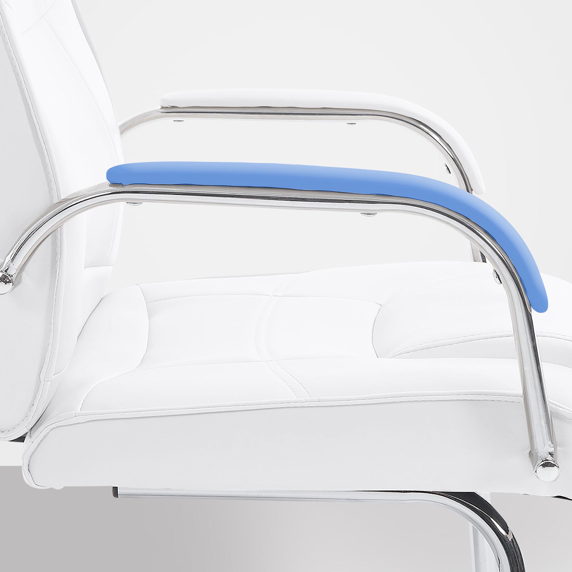 Lot de 2 Chaises Cantilever Attila en Similicuir avec accoudoirs