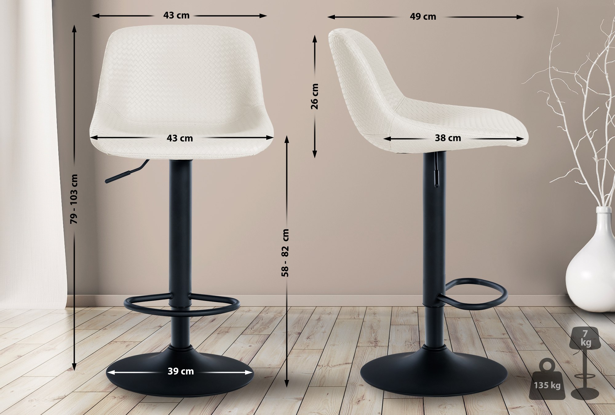 Tabouret de bar Loft