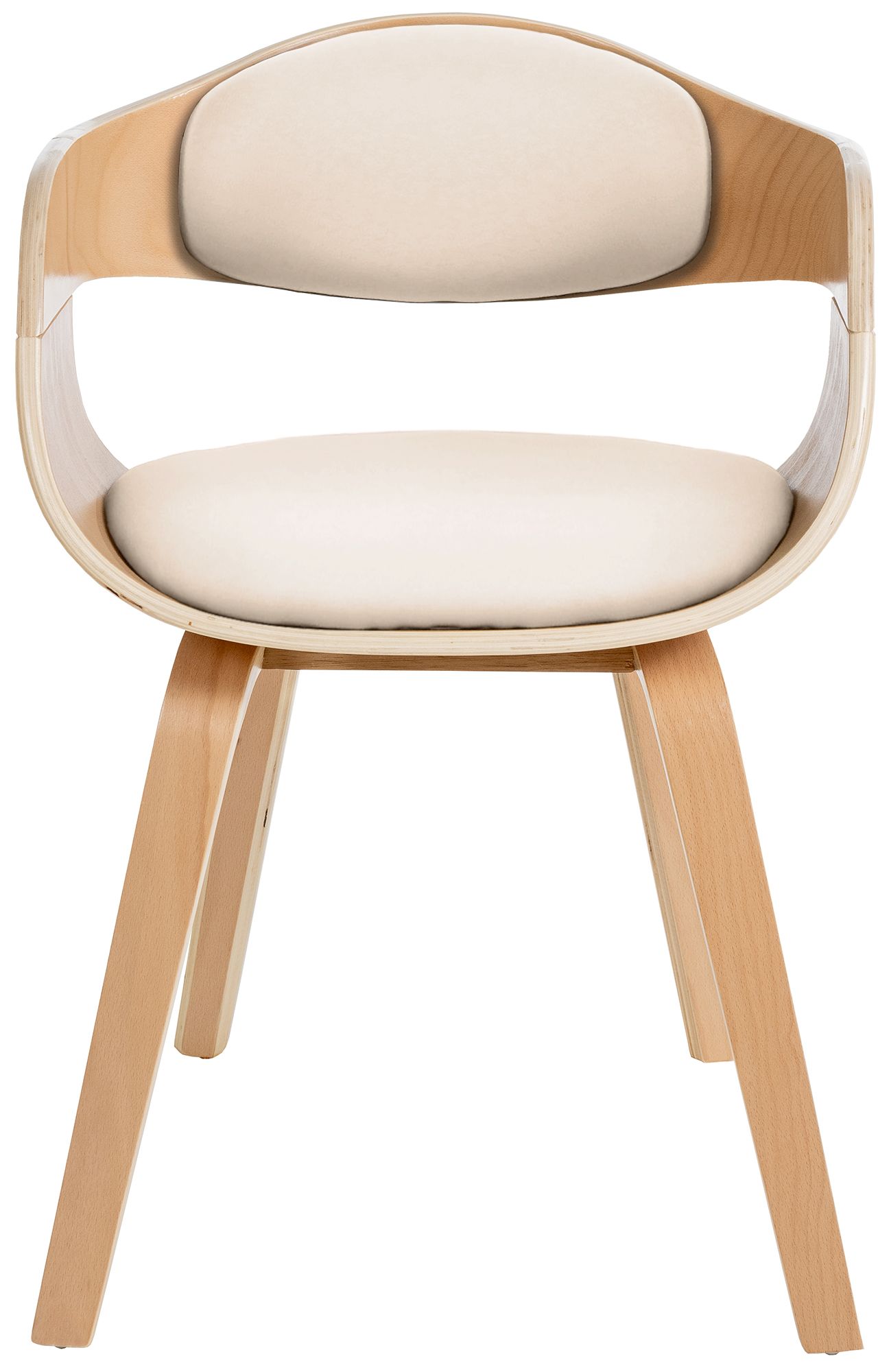 Chaise retro Kingston en similicuir