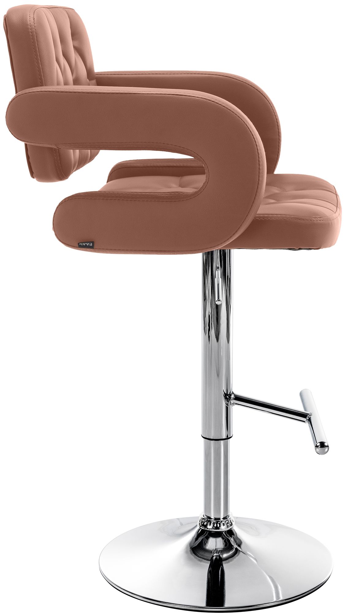 Tabouret de bar Dublin similicuir avec pied en métal