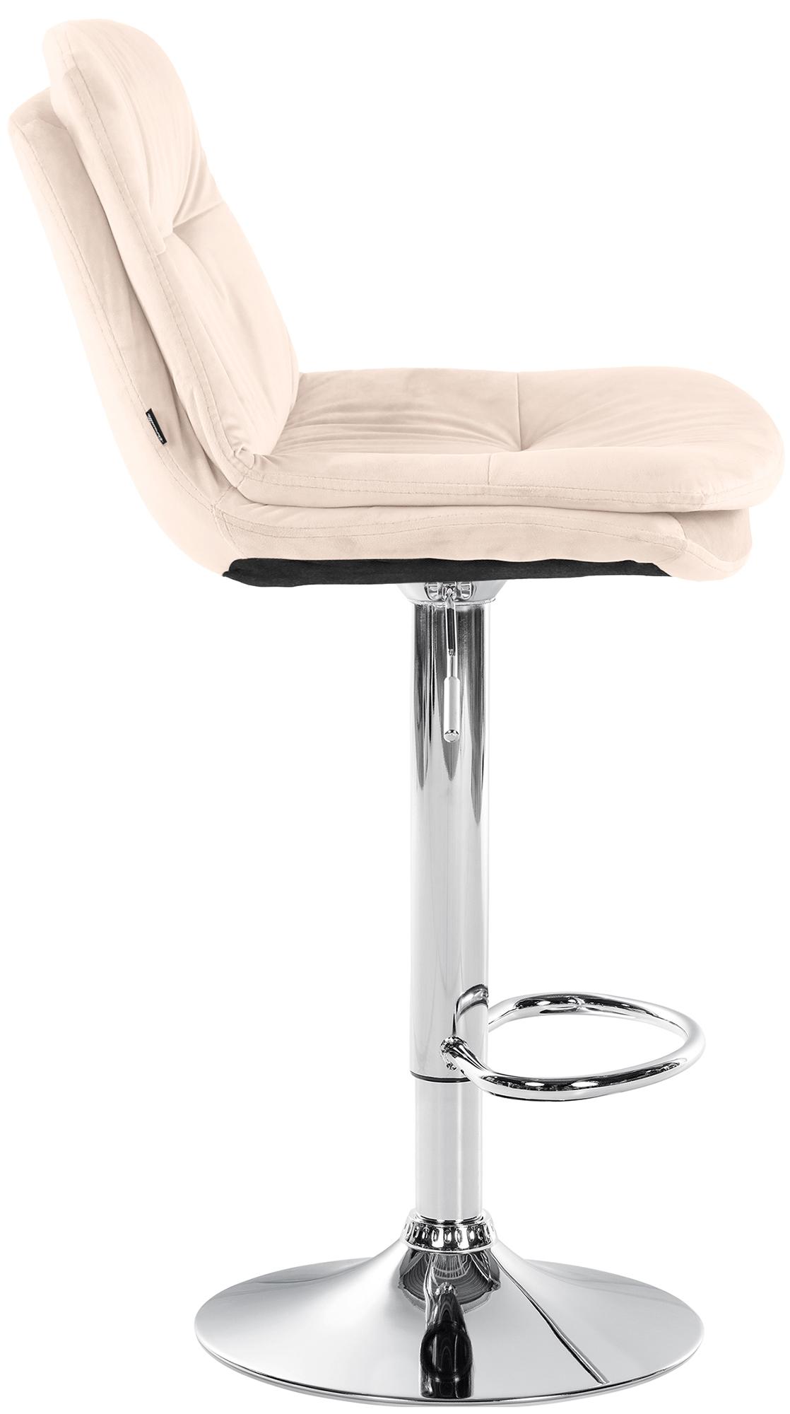 Tabouret de bar Laurel velours