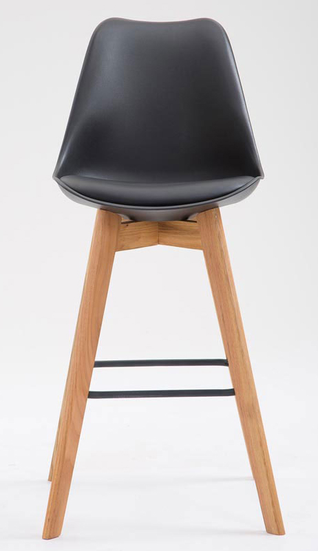 Lot de 2 tabourets de bar Metz avec assise en plastique