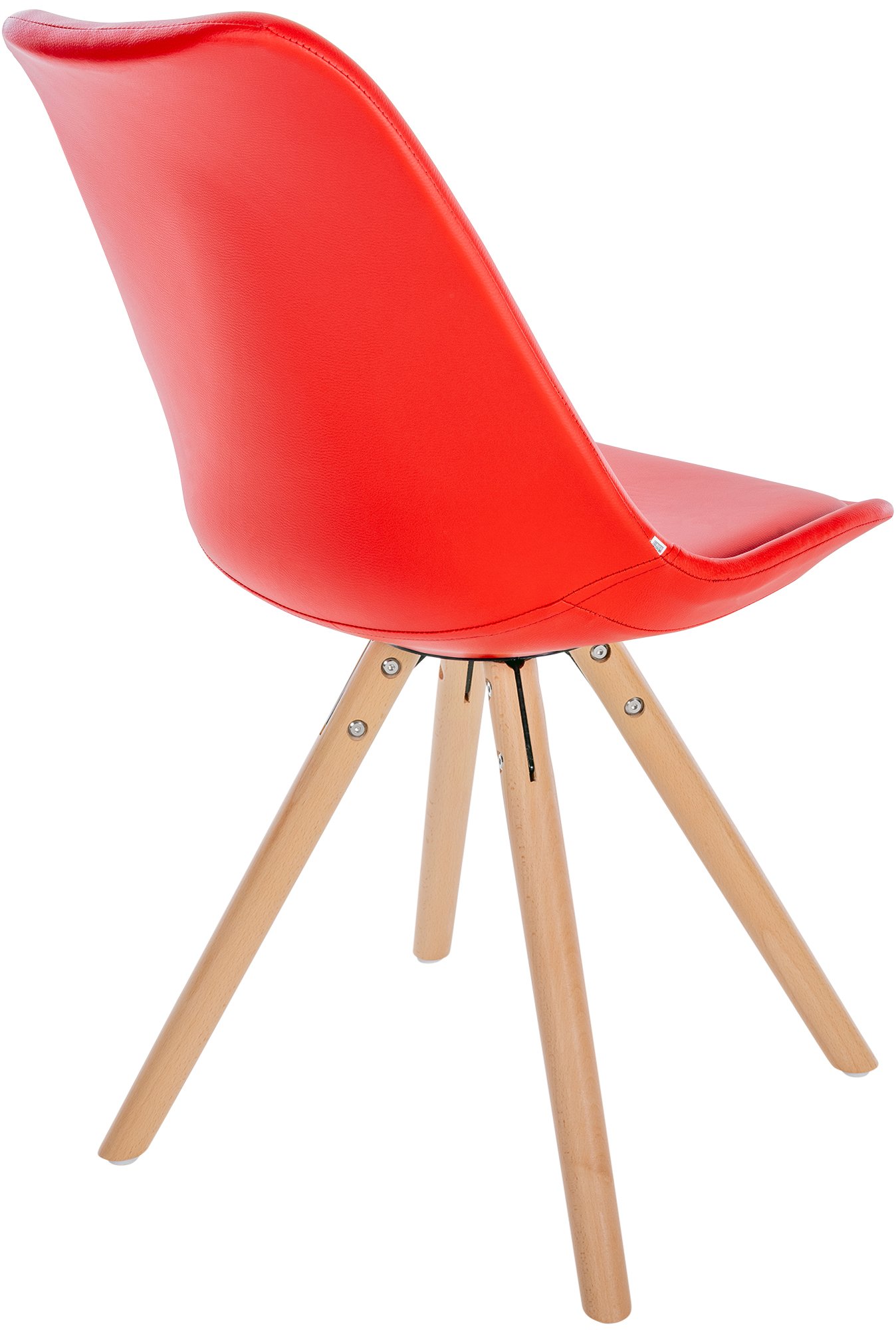 Chaise de salle à manger Sofia en Similicuir avec Pieds en bois