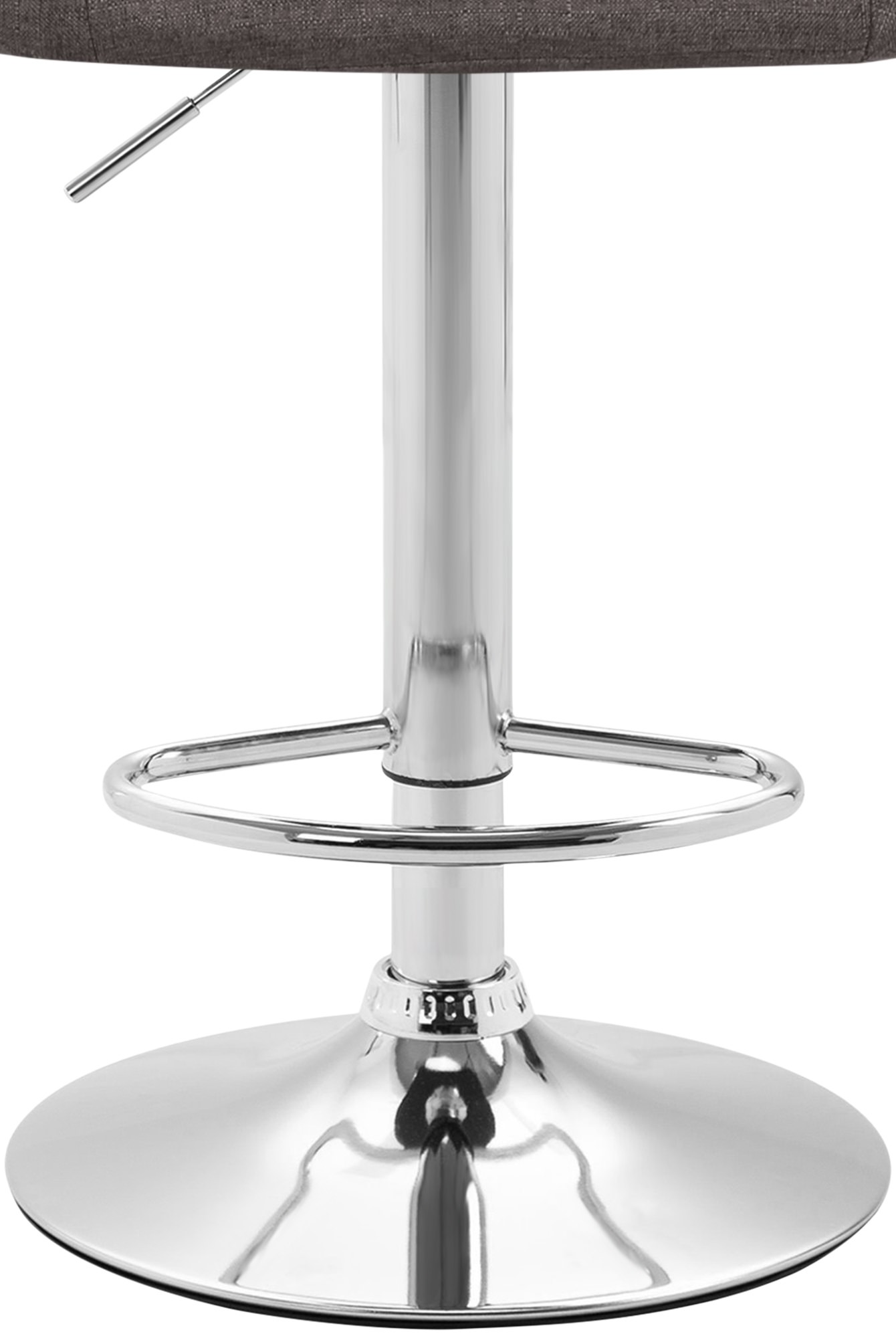 Tabouret de bar Miami V2 en Tissu avec Pied en métal