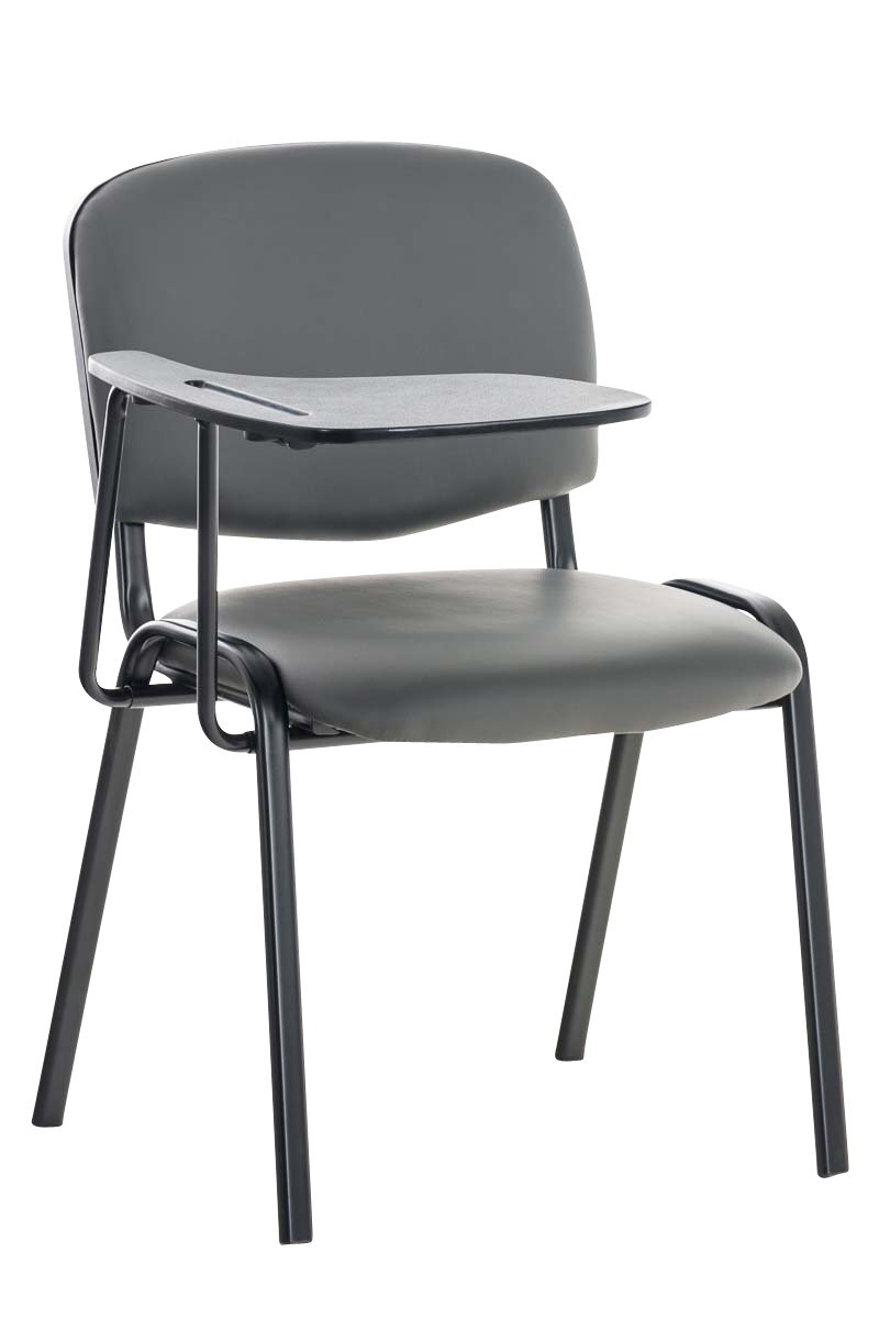 Chaise Ken en similicuir avec tablette rabattable