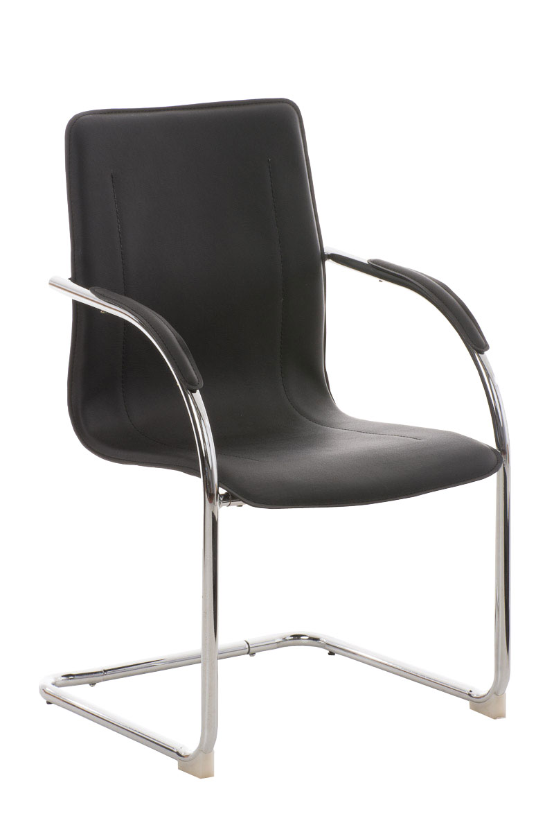 Chaise de visiteur Melina en similicuir