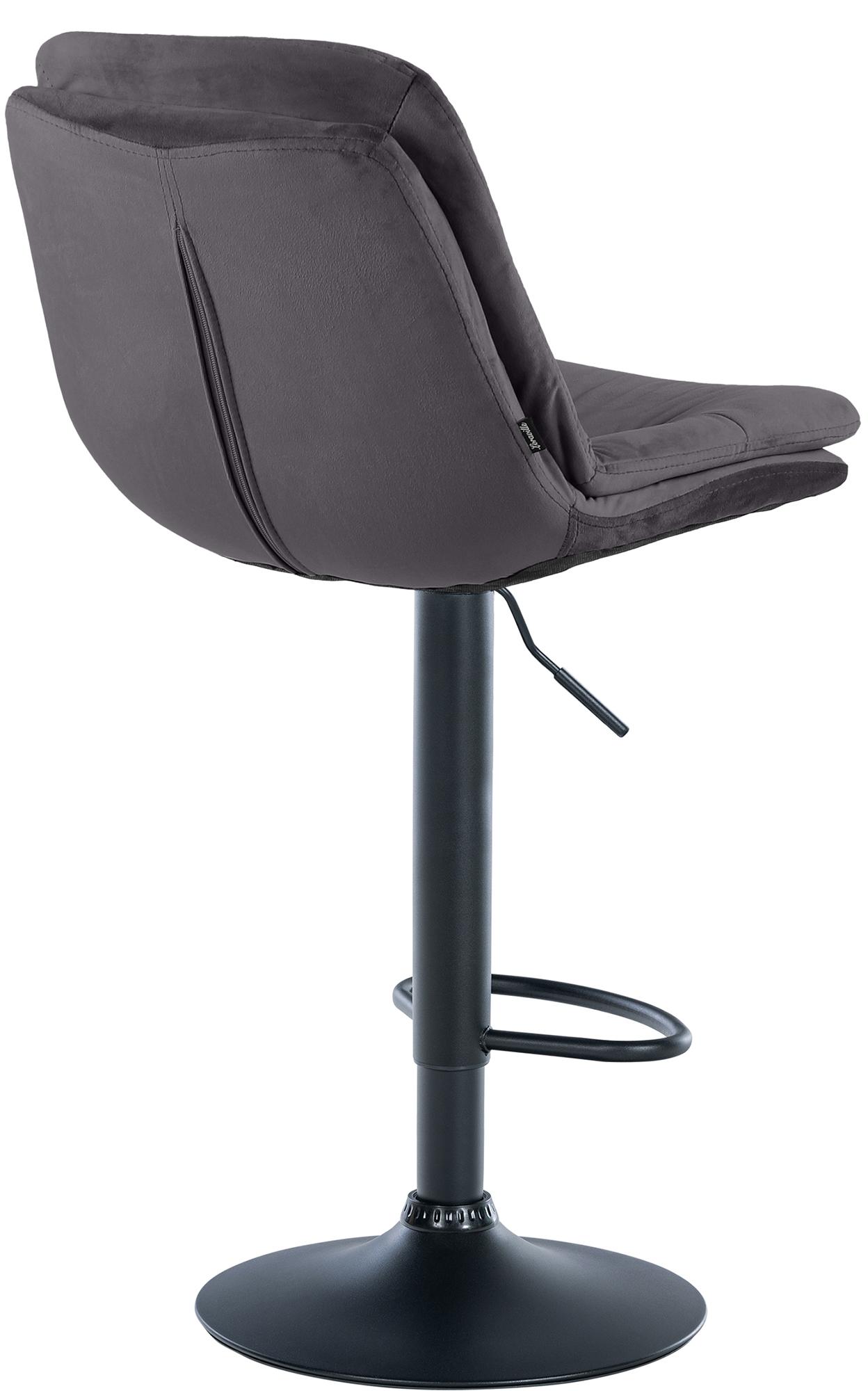 Tabouret de bar Laurel velours