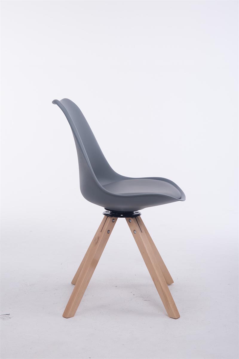 Chaise de salle à manger Troyes Pivotante Piétement en Forme Carrée
