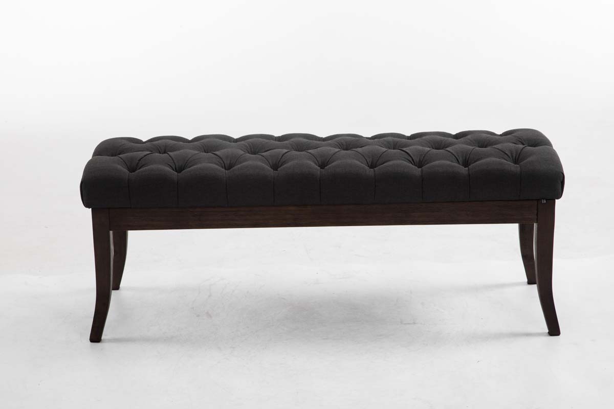 Banc Ramses tissu antique sombre
