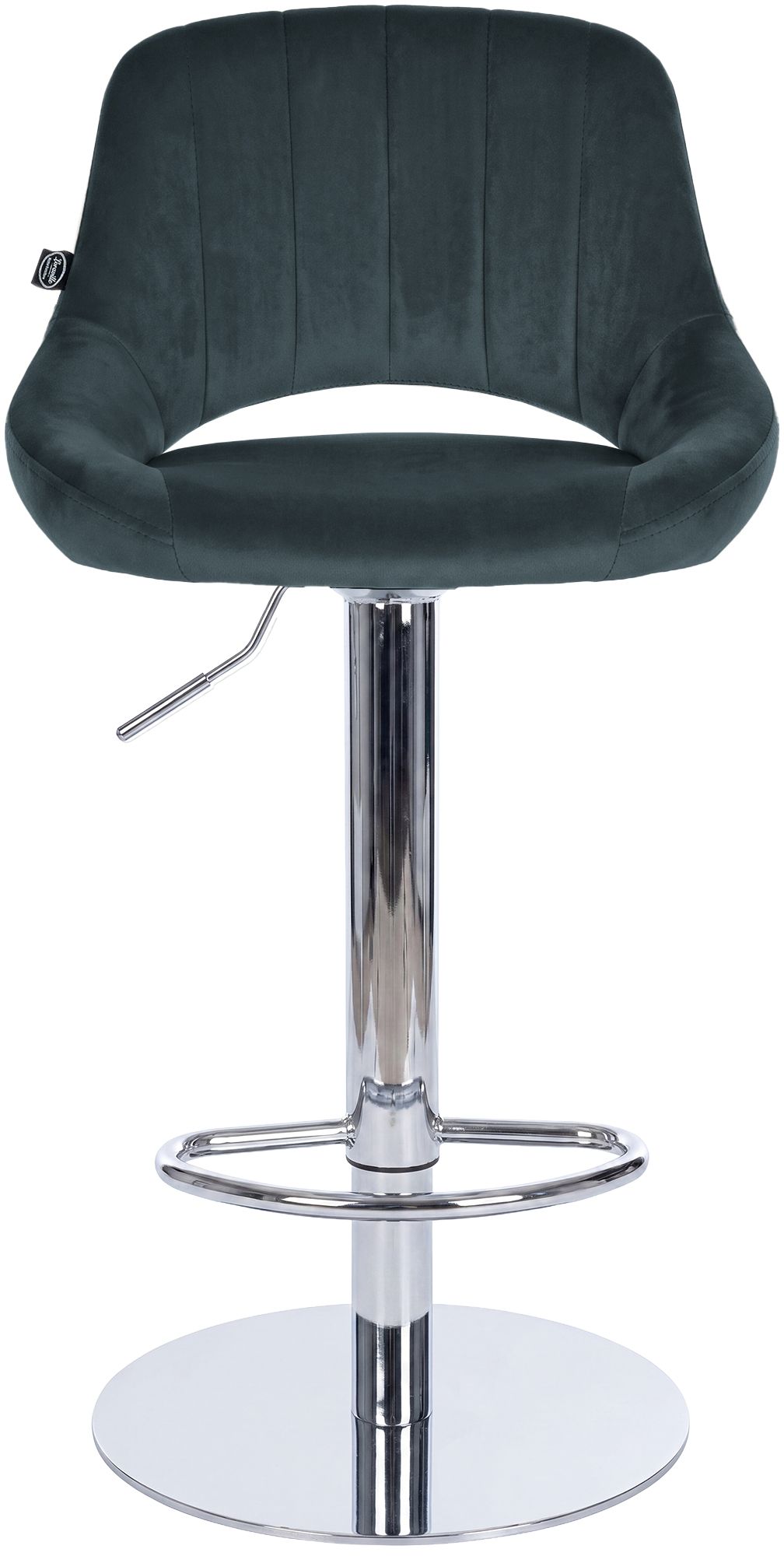 Lot de 2 tabourets de bar Milet chromés avec socles extra lourds