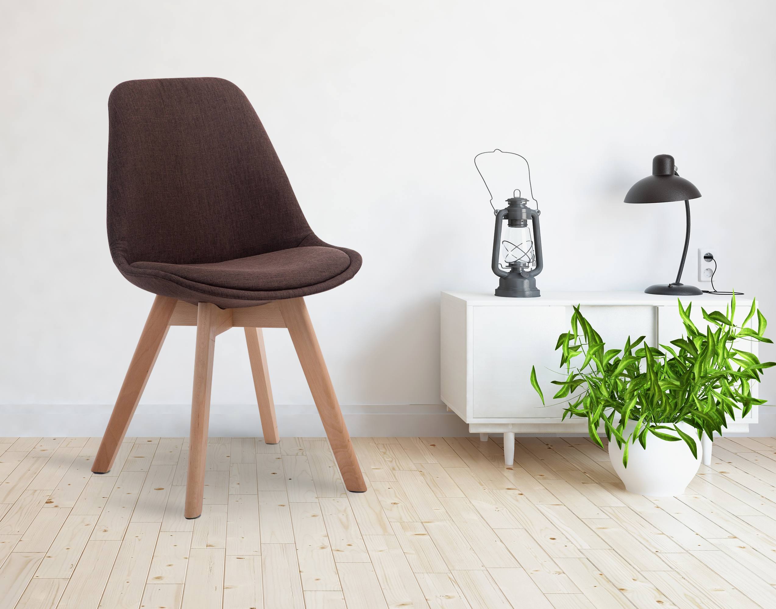 Chaise de visiteur Borneo V2 tissu