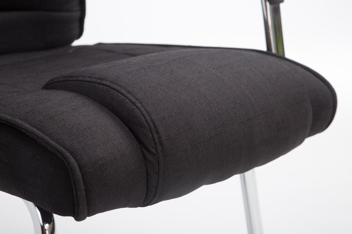 Chaise visiteur Attila tissu