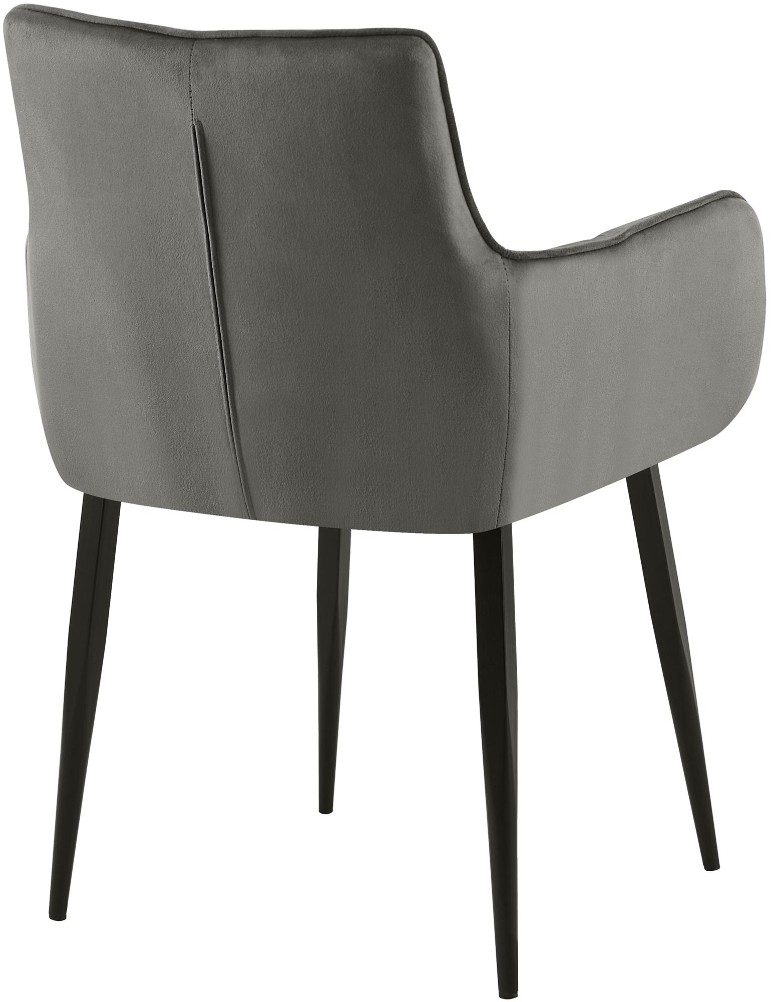 Chaise de salle à manger Tirana velours