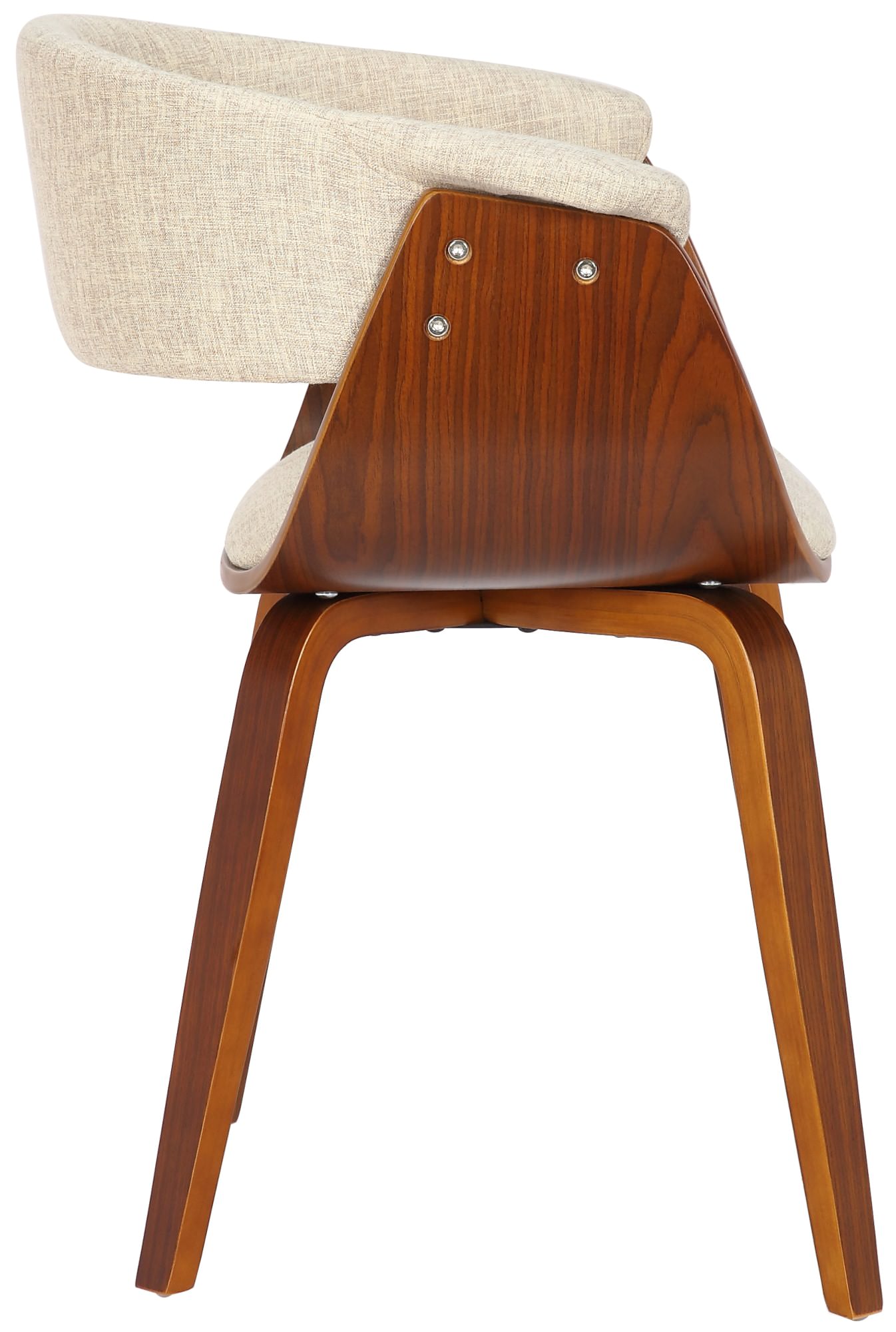Lot de 2 chaises de salle a manger Bruce en tissu