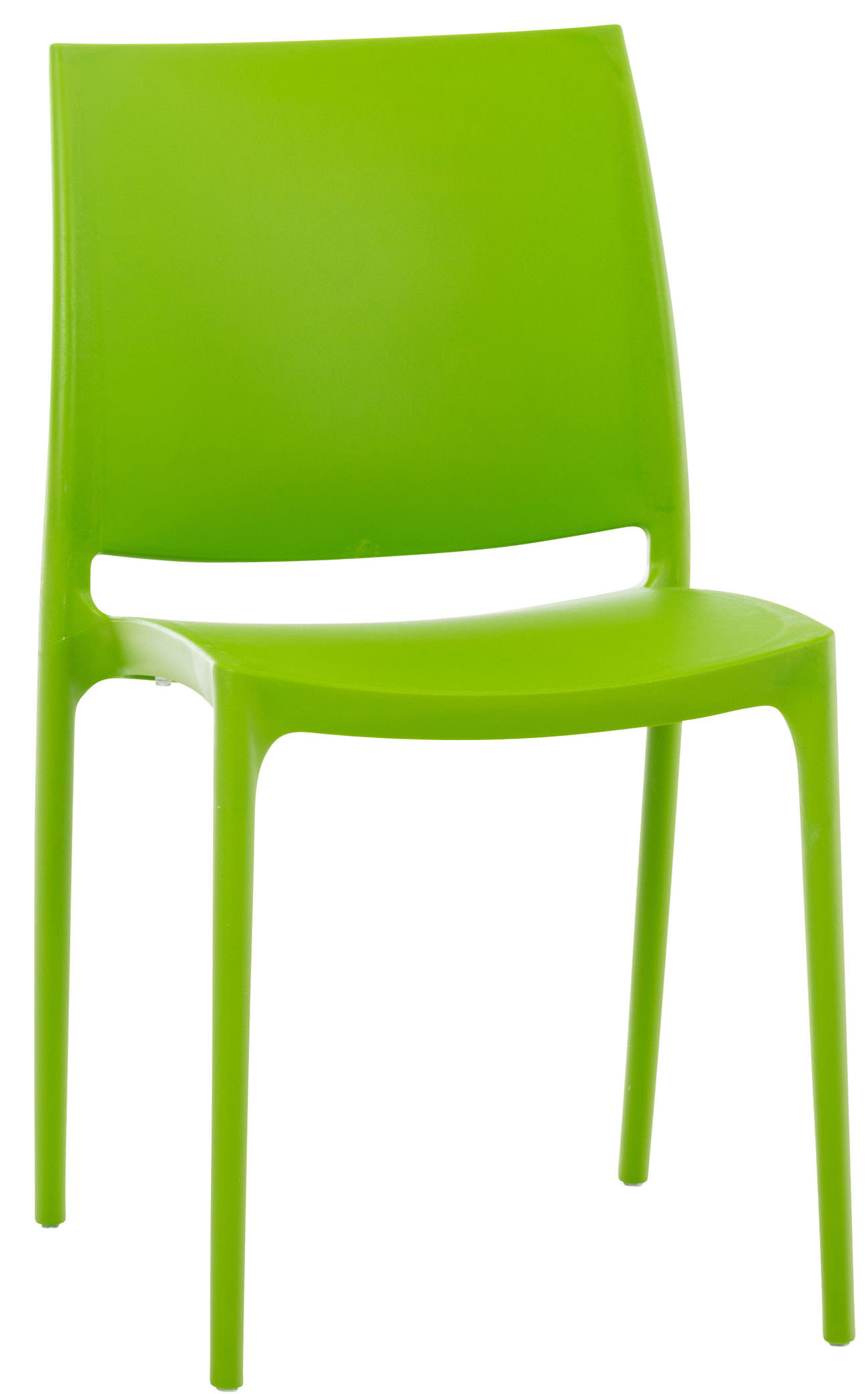 Lot de 2 chaises de jardin empilables Maya en plastique