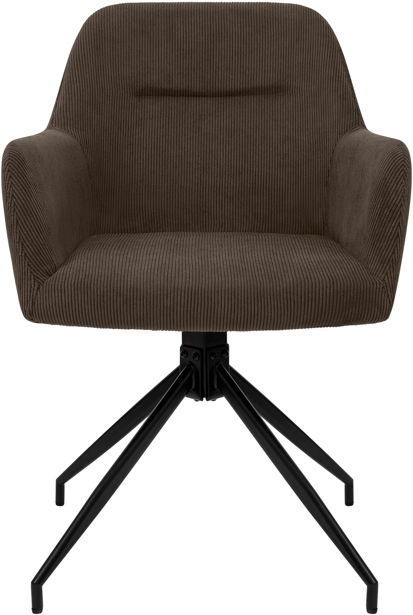 Chaise de salle à manger Merlinda en velours côtelé
