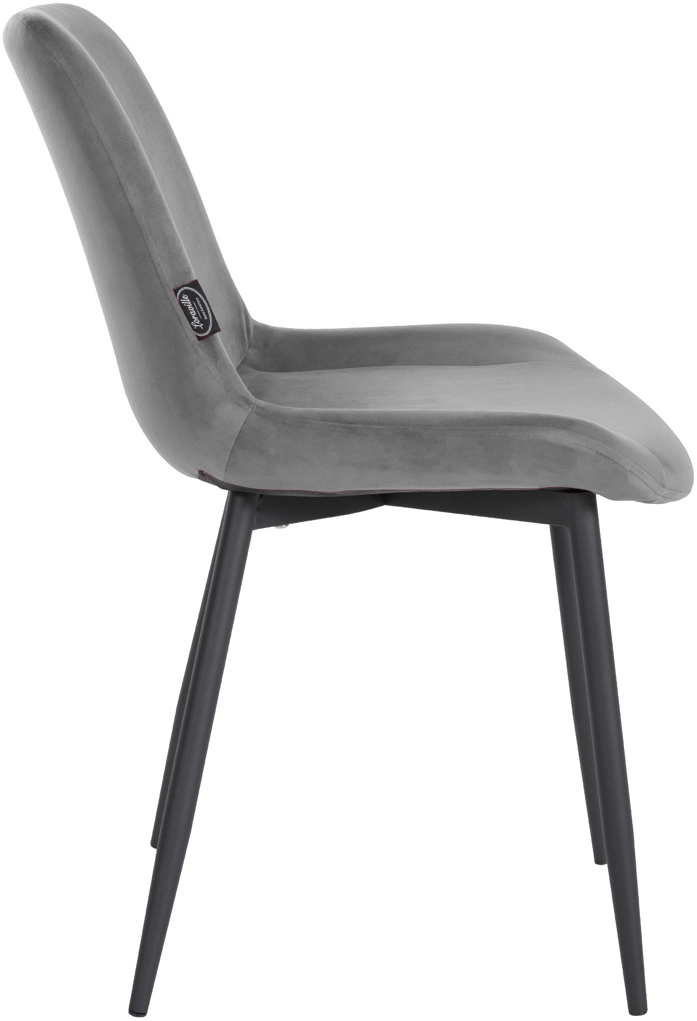 Lot de 4 chaises de salle a manger Victoria en velours