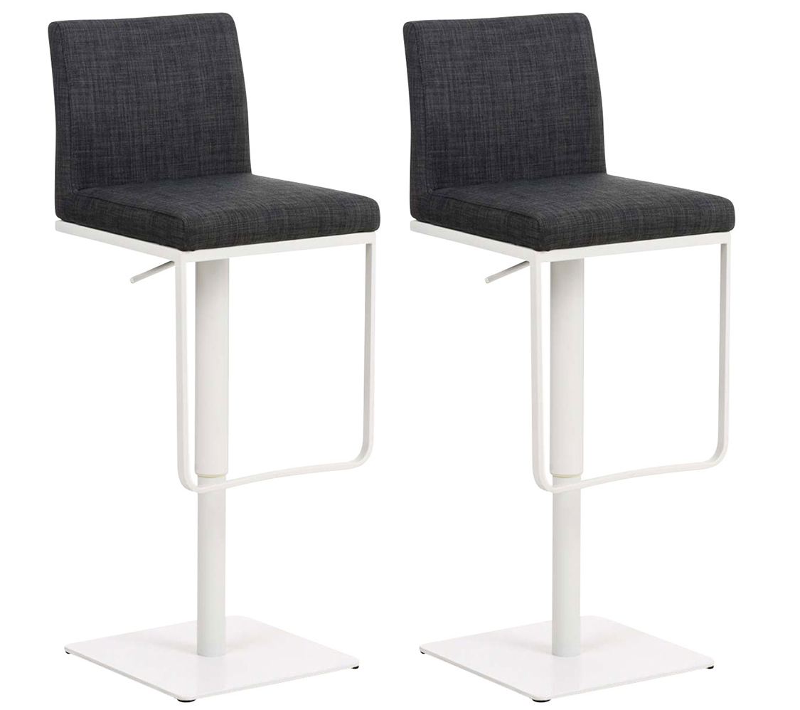Lot de 2 tabourets de bar Panama en tissu