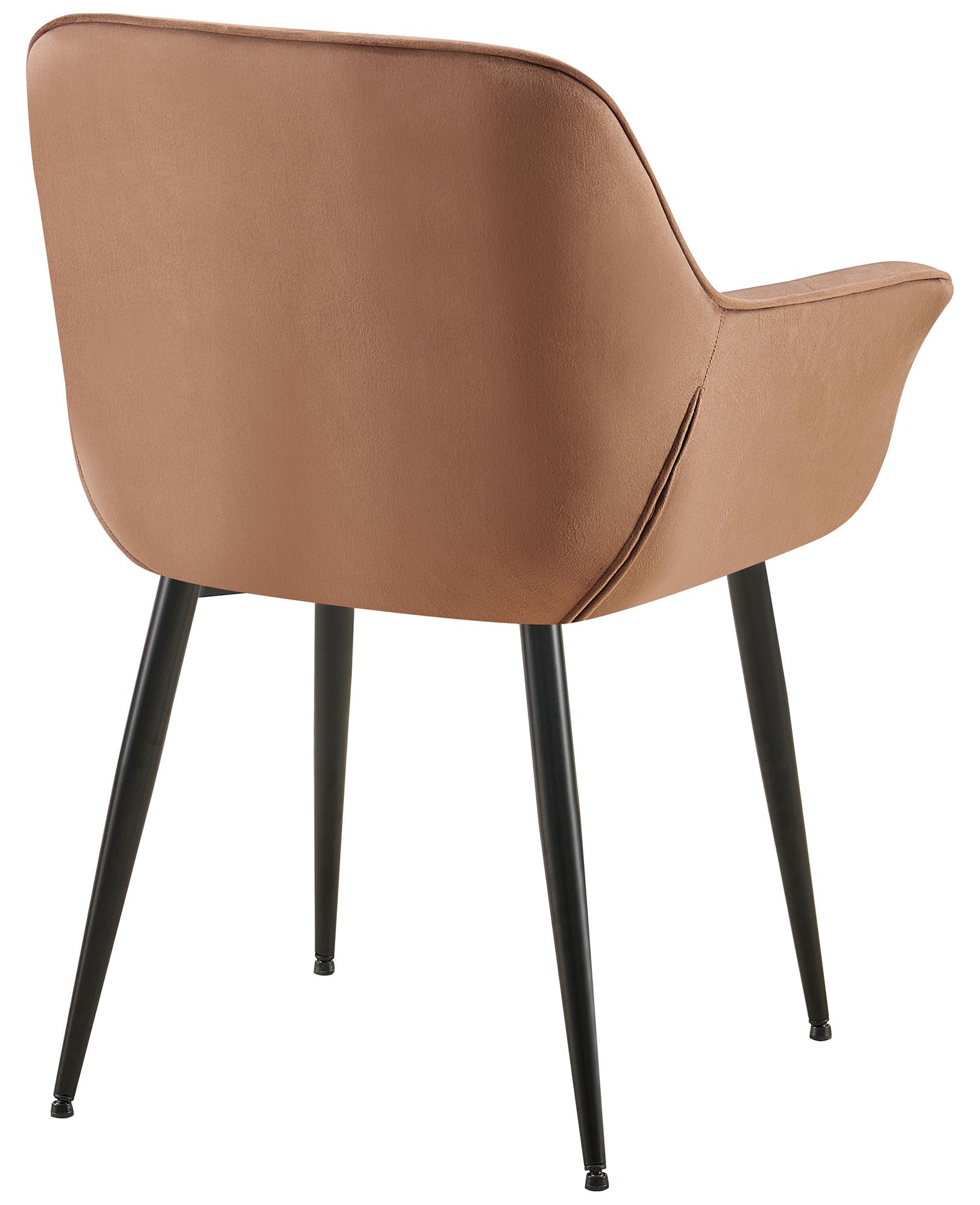 Lot de 2 chaises de salle à manger Roseville velours