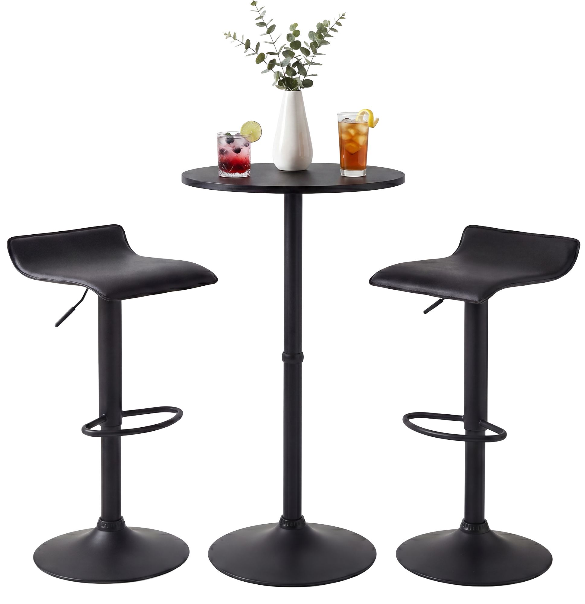 Ensemble table de bar Lumo avec 2 tabourets de bar