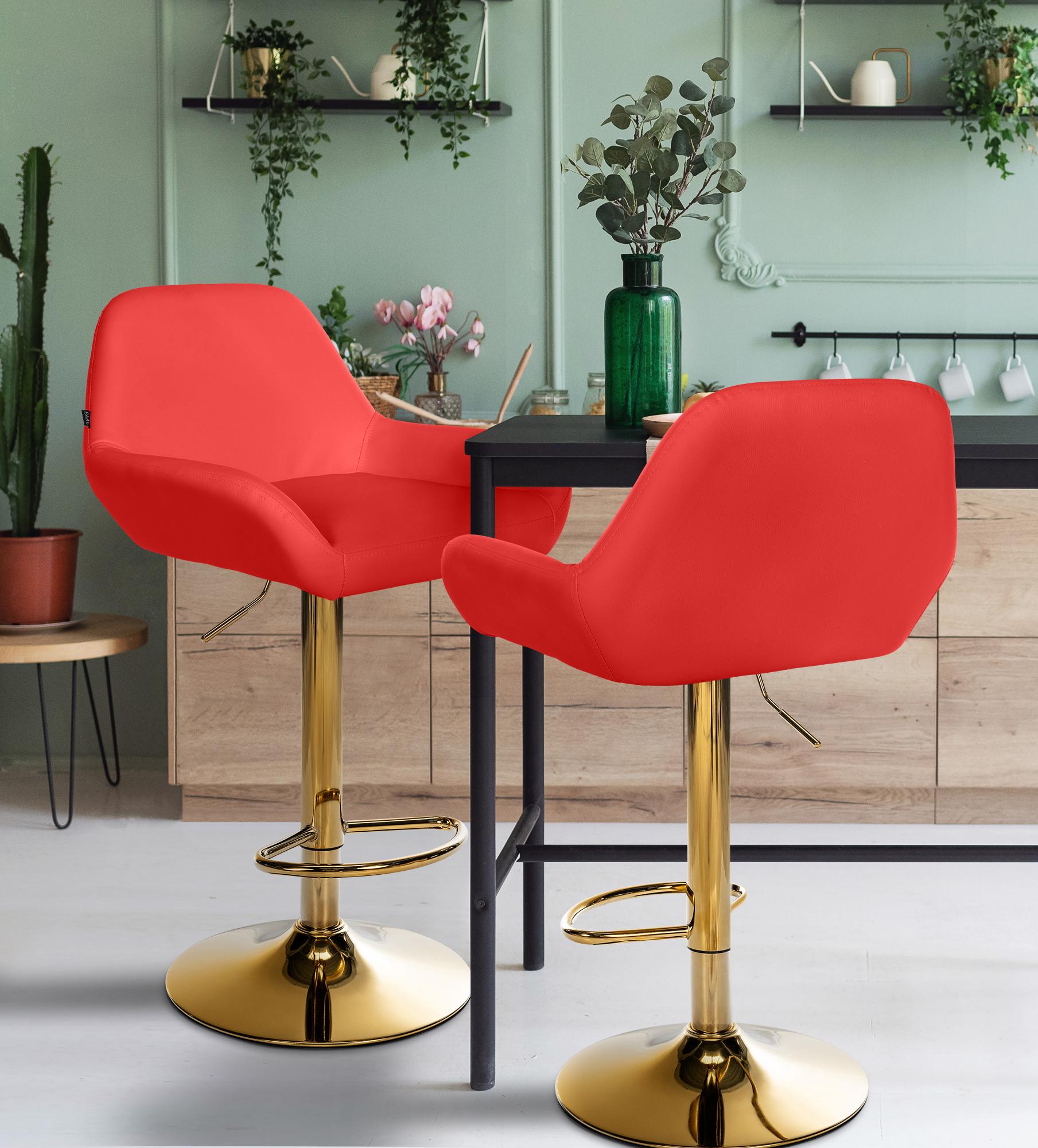 Tabouret de bar Braga Gold similicuir