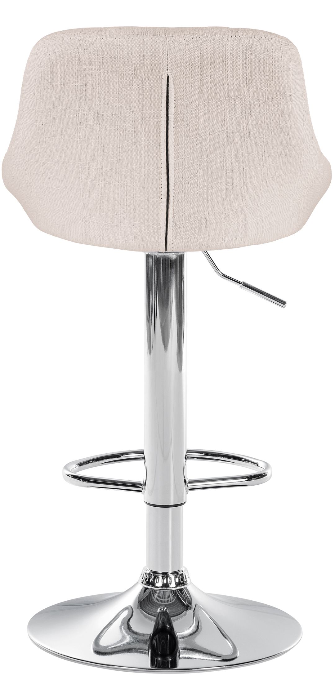 Tabouret de bar Lazio en Tissu Hauteur réglable siège pivotant
