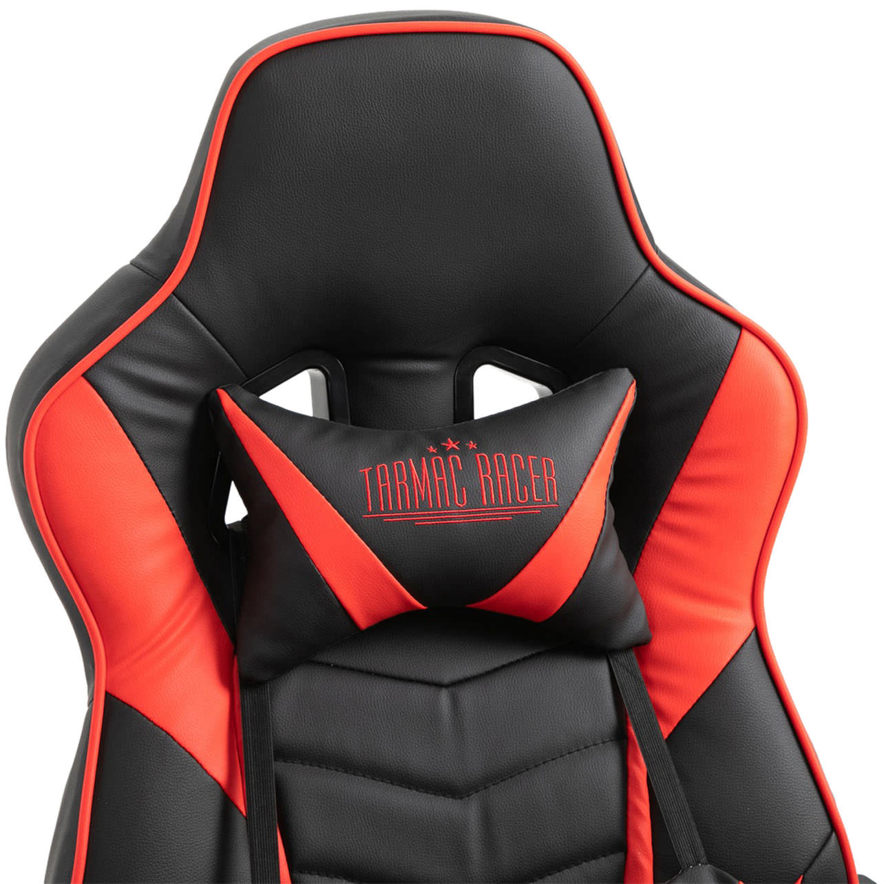 Chaise Gaming / de bureau Tilos en similicuir avec repose-pieds téléscopique