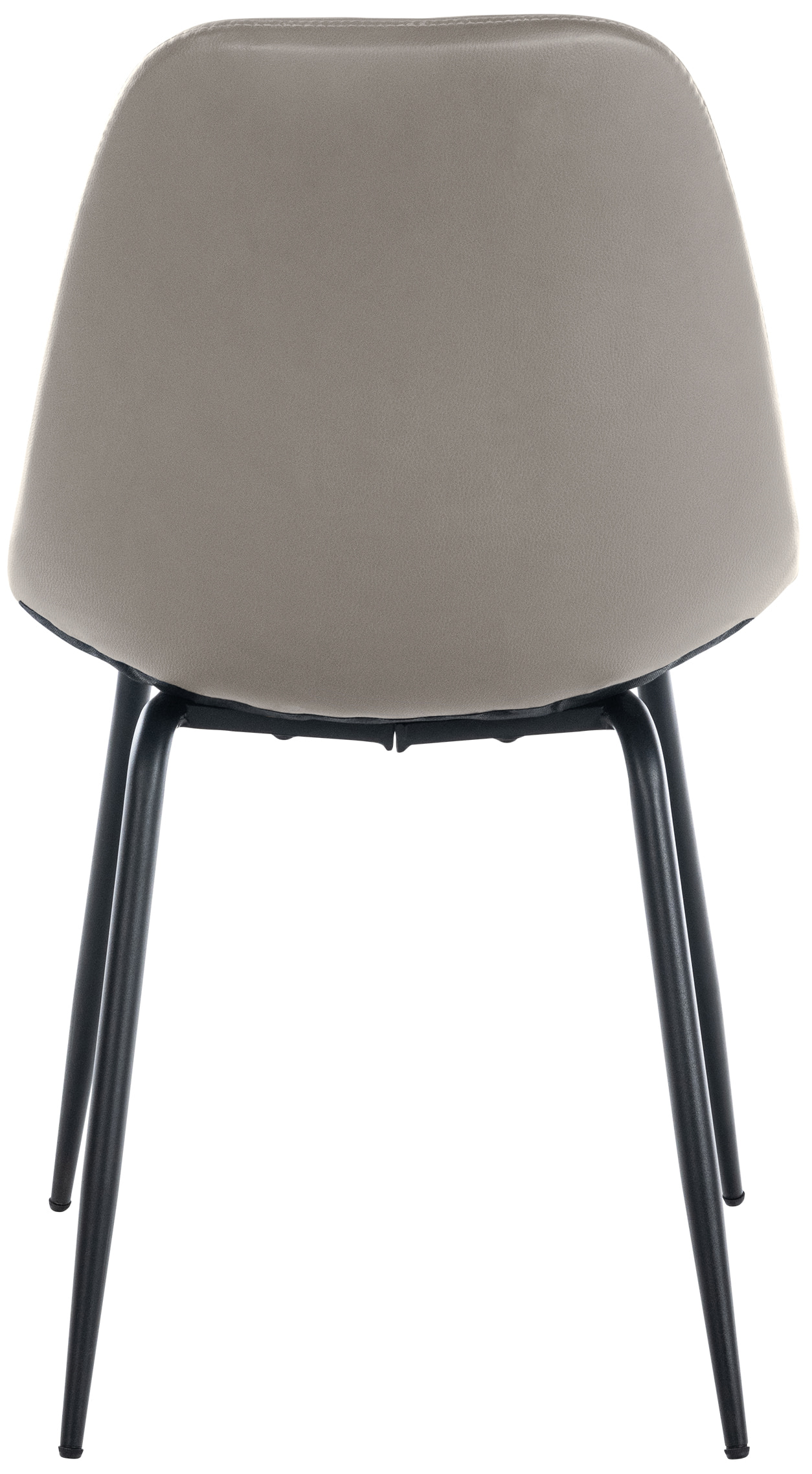 Chaise de salle à manger Tom avec Pieds en métal noir