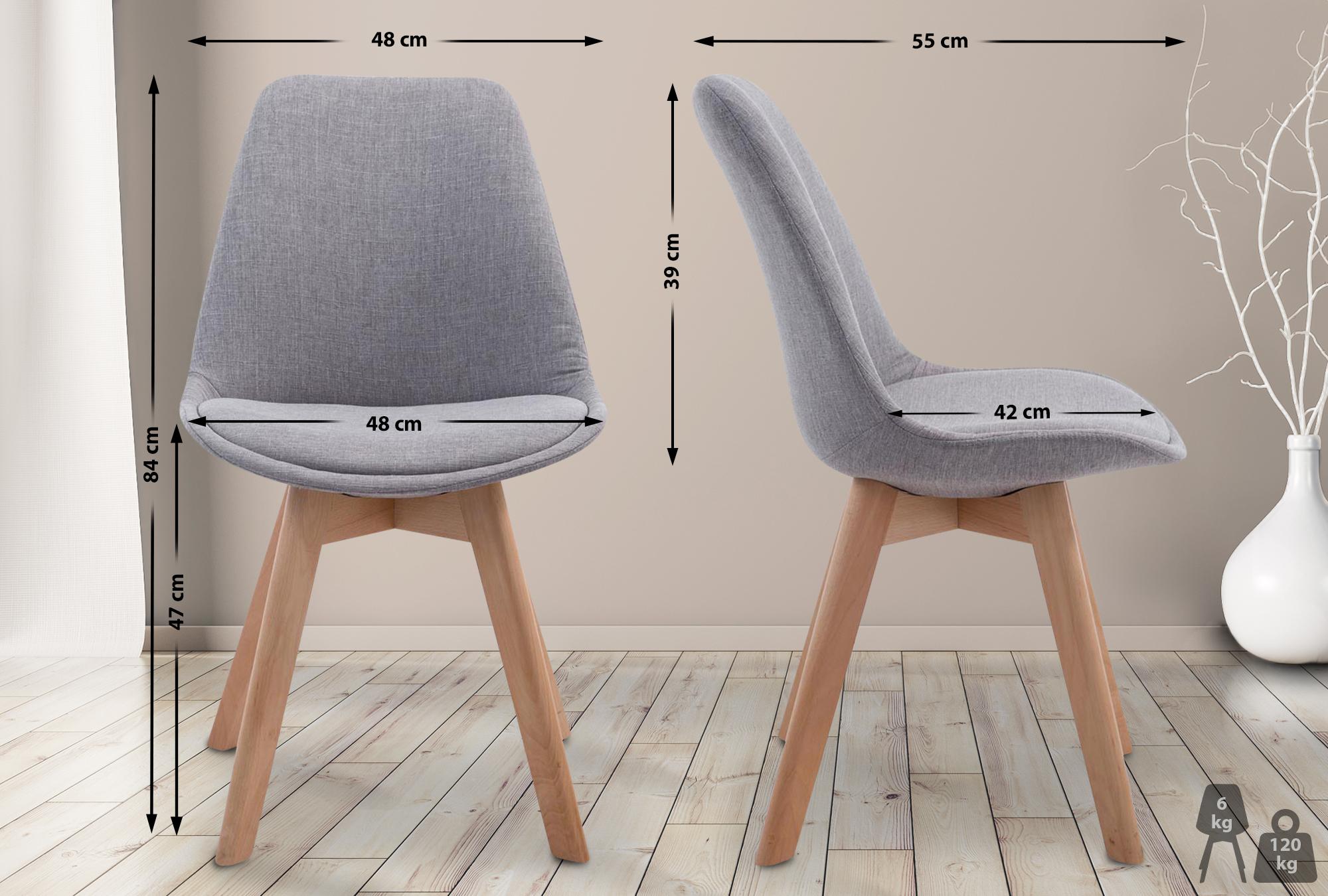 Chaise de visiteur Borneo V2 tissu