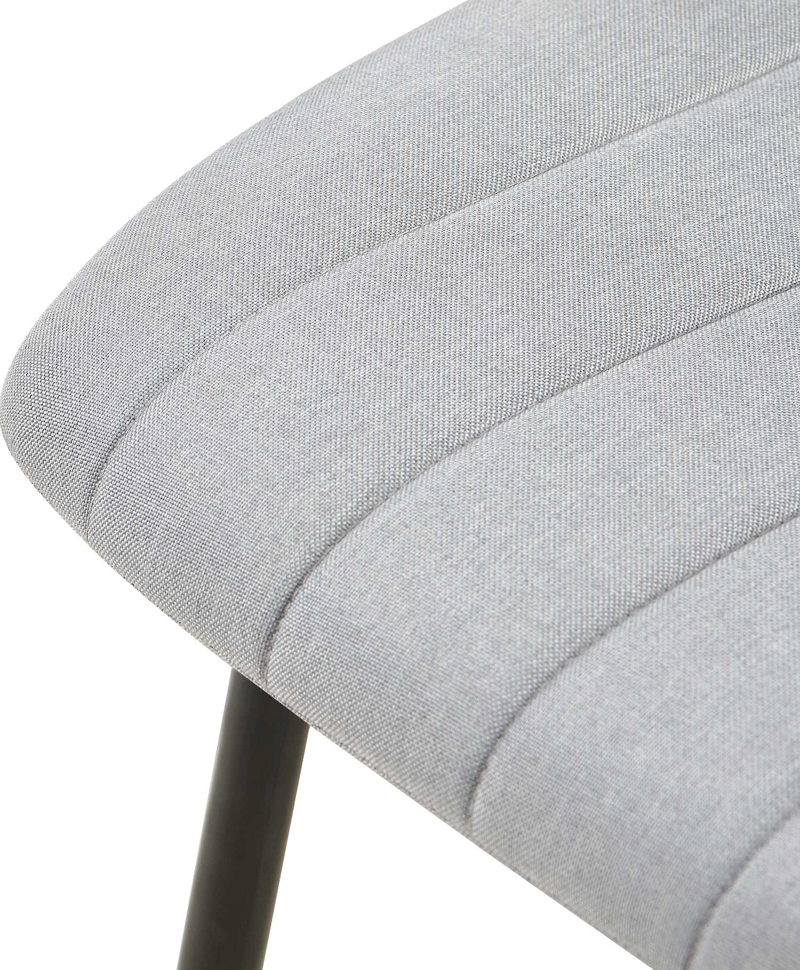 Lot de 4 Chaises de salle à manger Dijon avec Piètement en métal noir