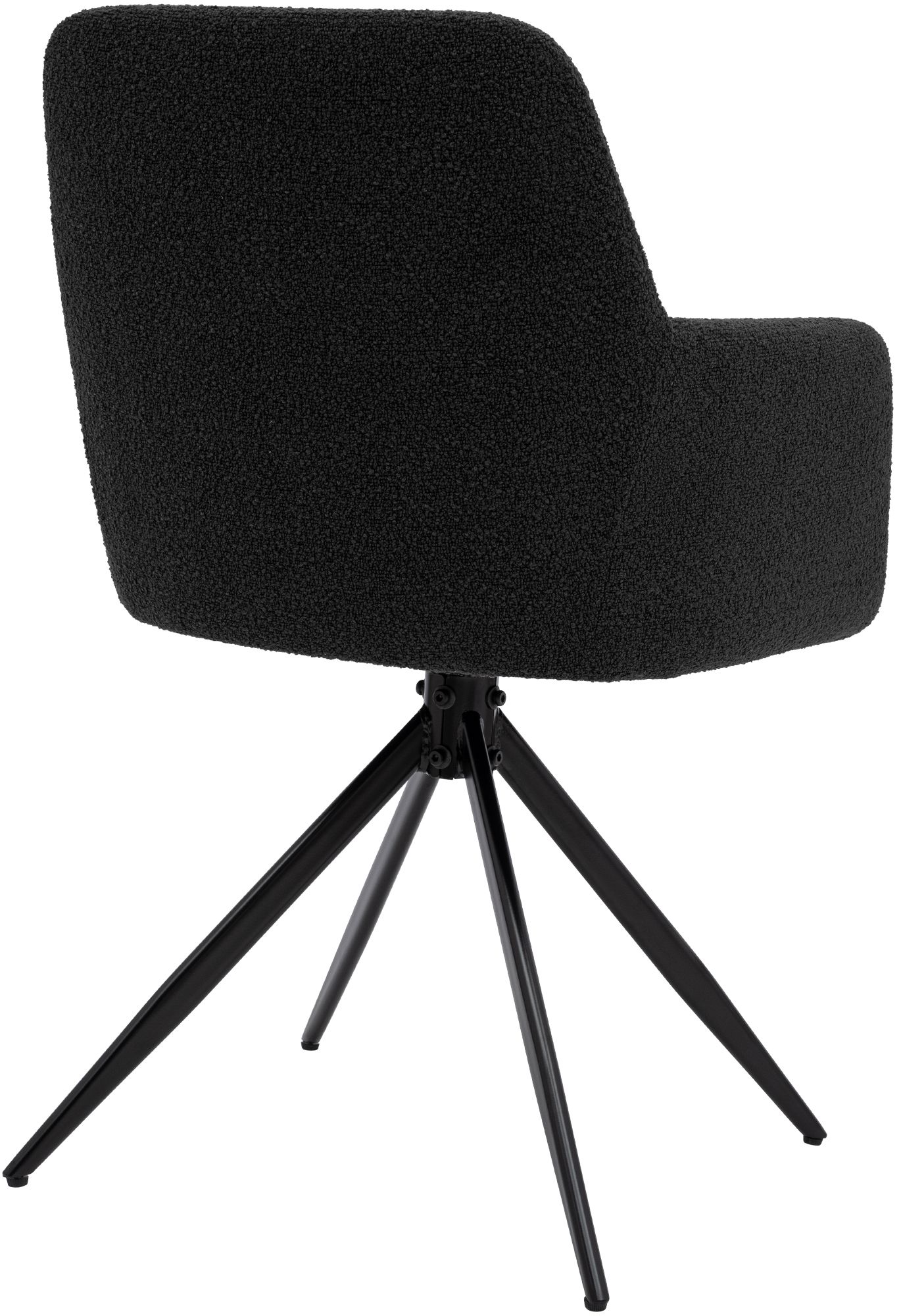 Chaise de salle à manger Olema en tissu bouclette