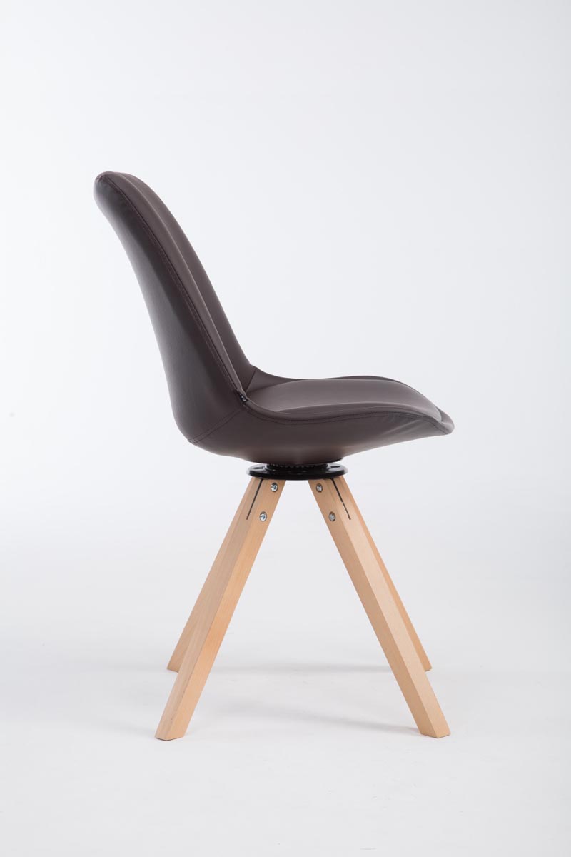 Chaise Calais pivotante pieds carrés