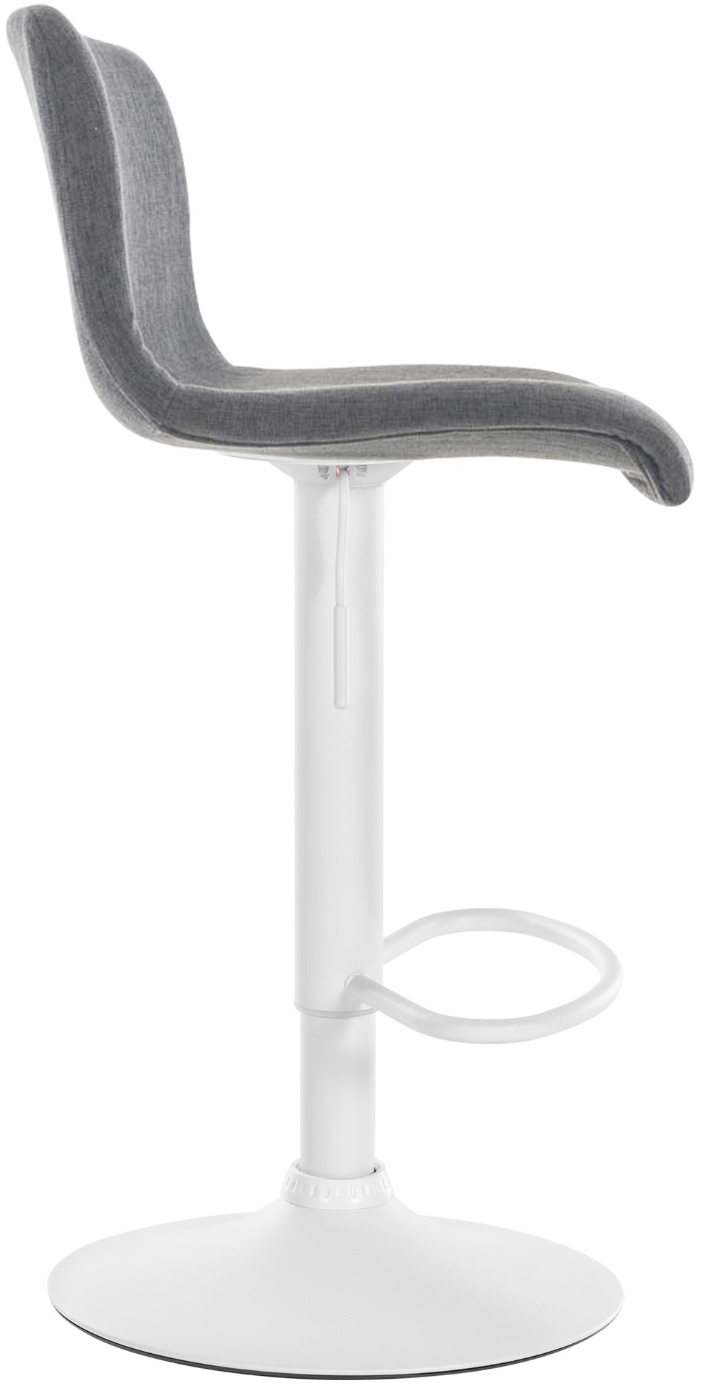 Tabouret de bar Hover Assise en Tissu Piètement Métal chromé