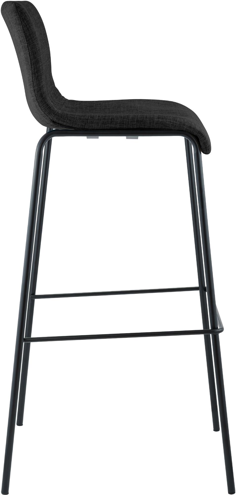 Tabouret de bar Hover en tissu avec pied a 4 branches