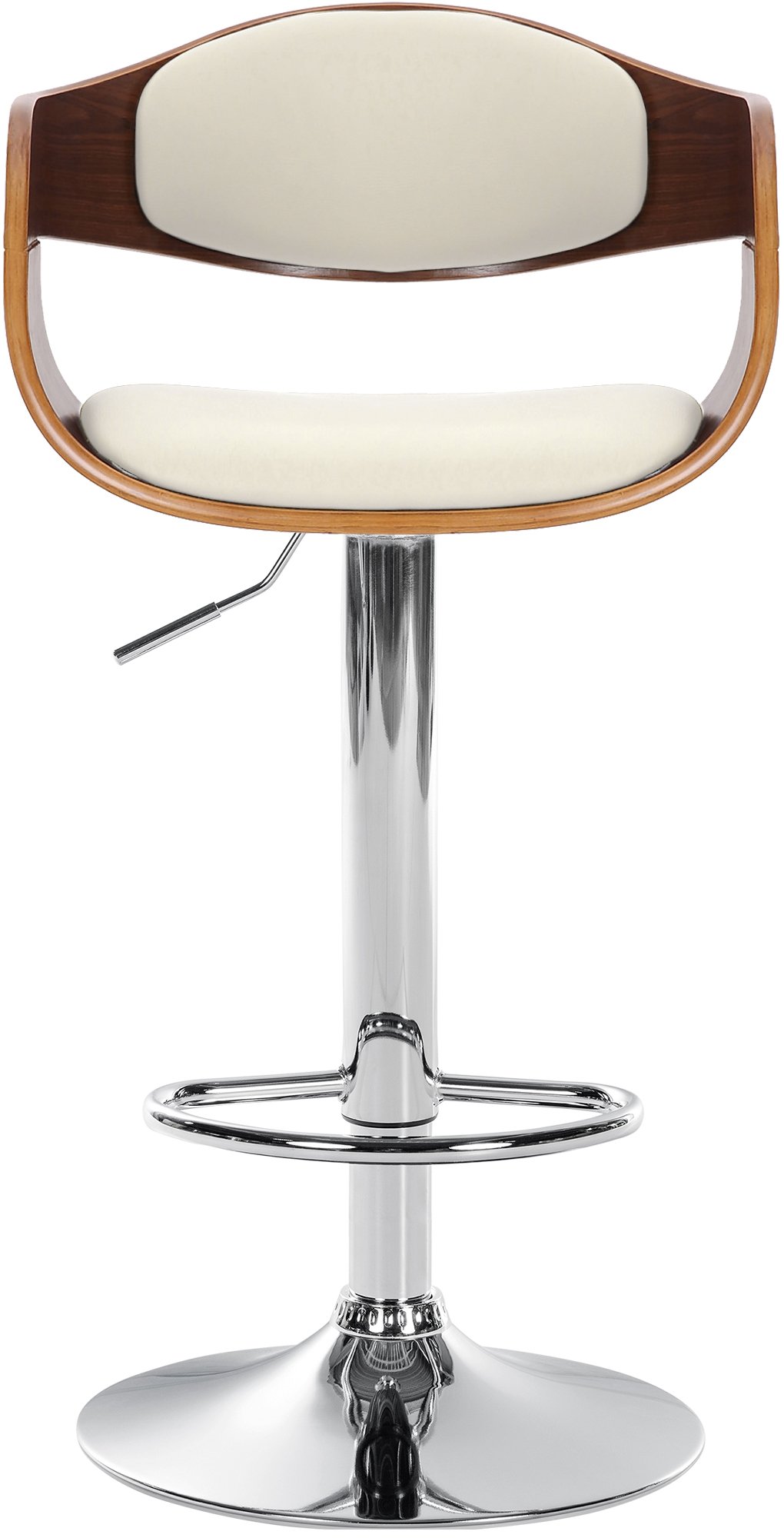 Tabouret de bar Kingston avec Coque en bois Assise en similicuir
