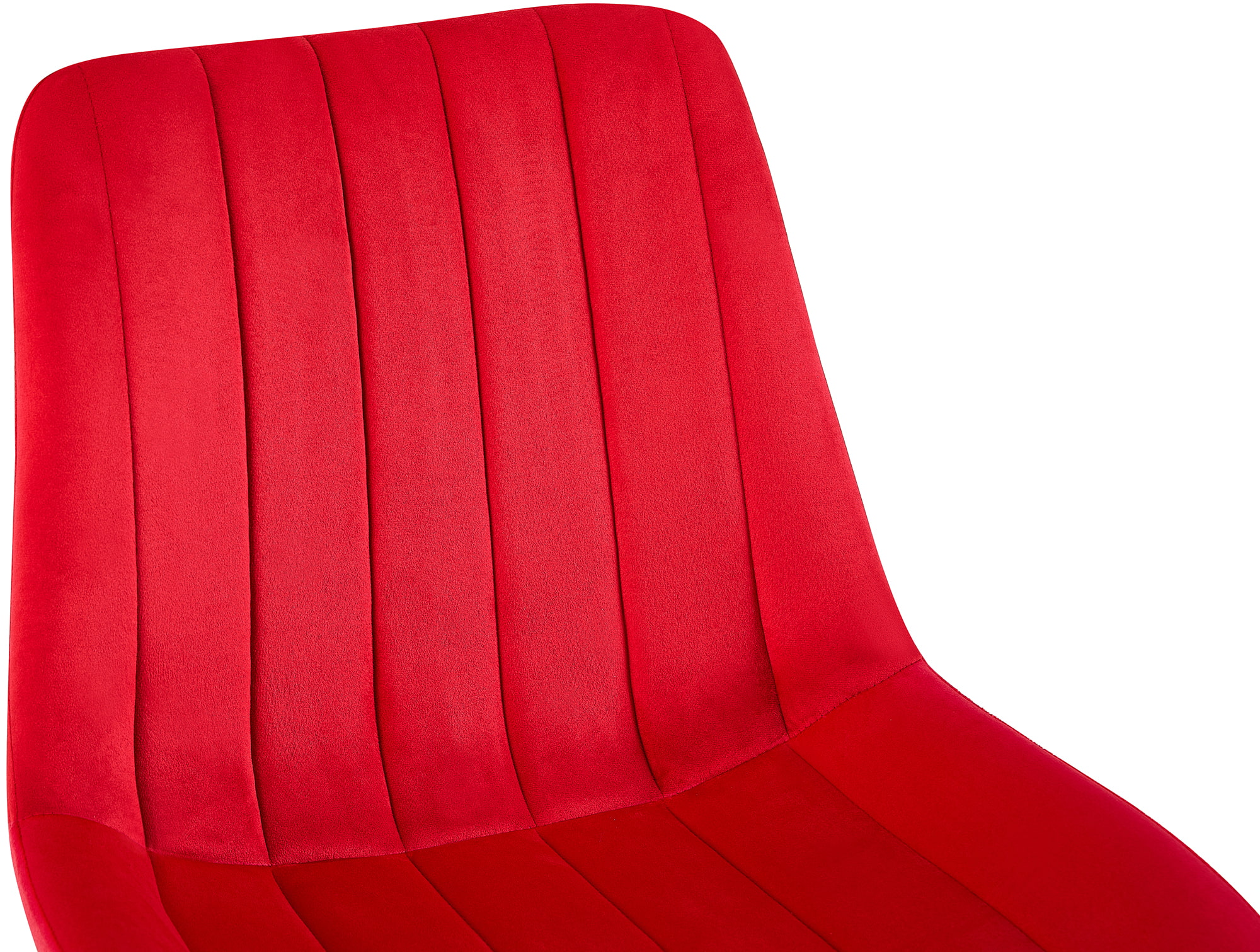 Lot de 2 Chaises de salle à manger Rahden en Velours avec Piètement en métal noir
