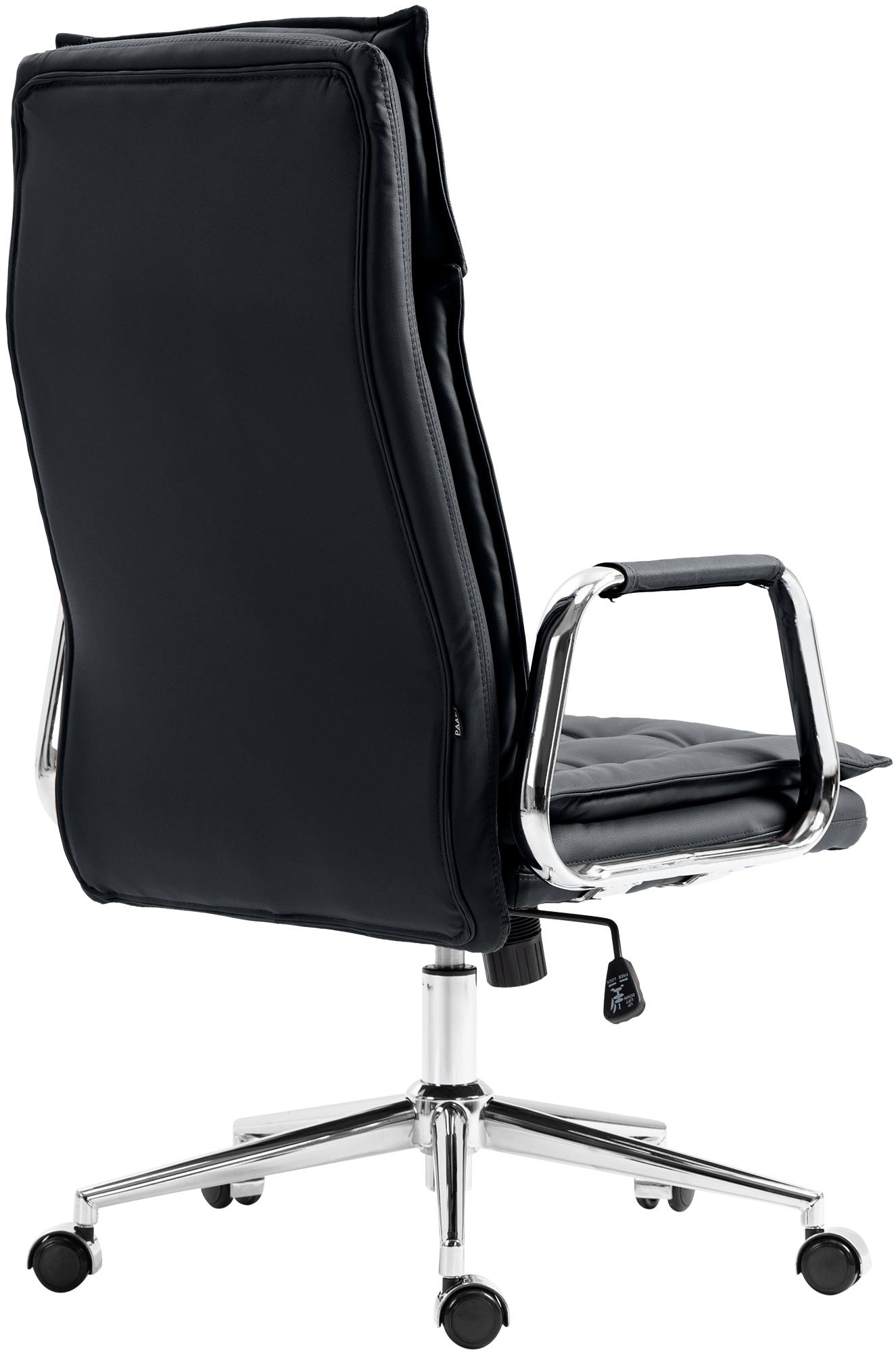 Chaise de bureau Sotira en cuir véritable