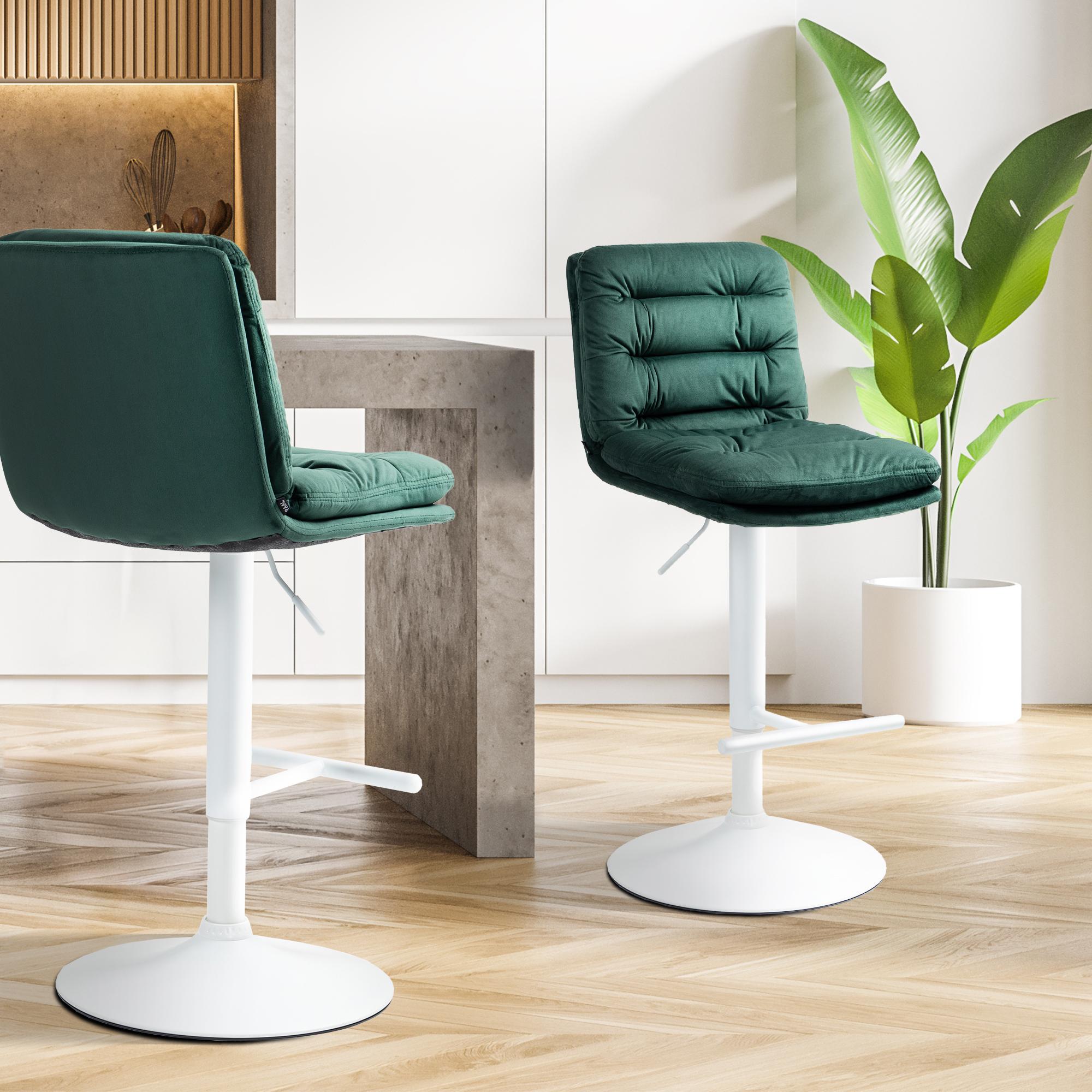 Tabouret de bar Damar velours