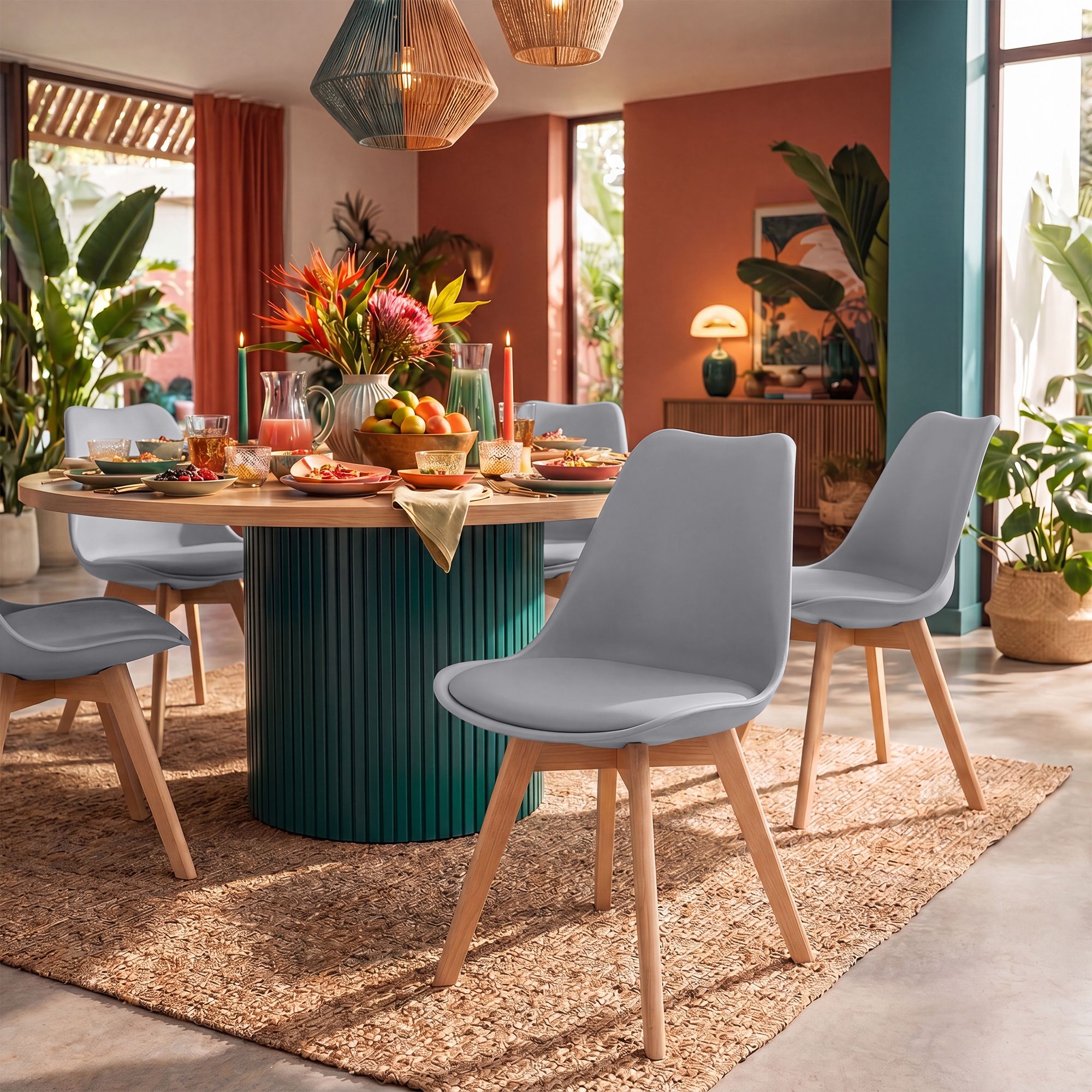 Chaise de salle à manger Linares : design élégant et confortable pour vos repas en famille ou entre amis