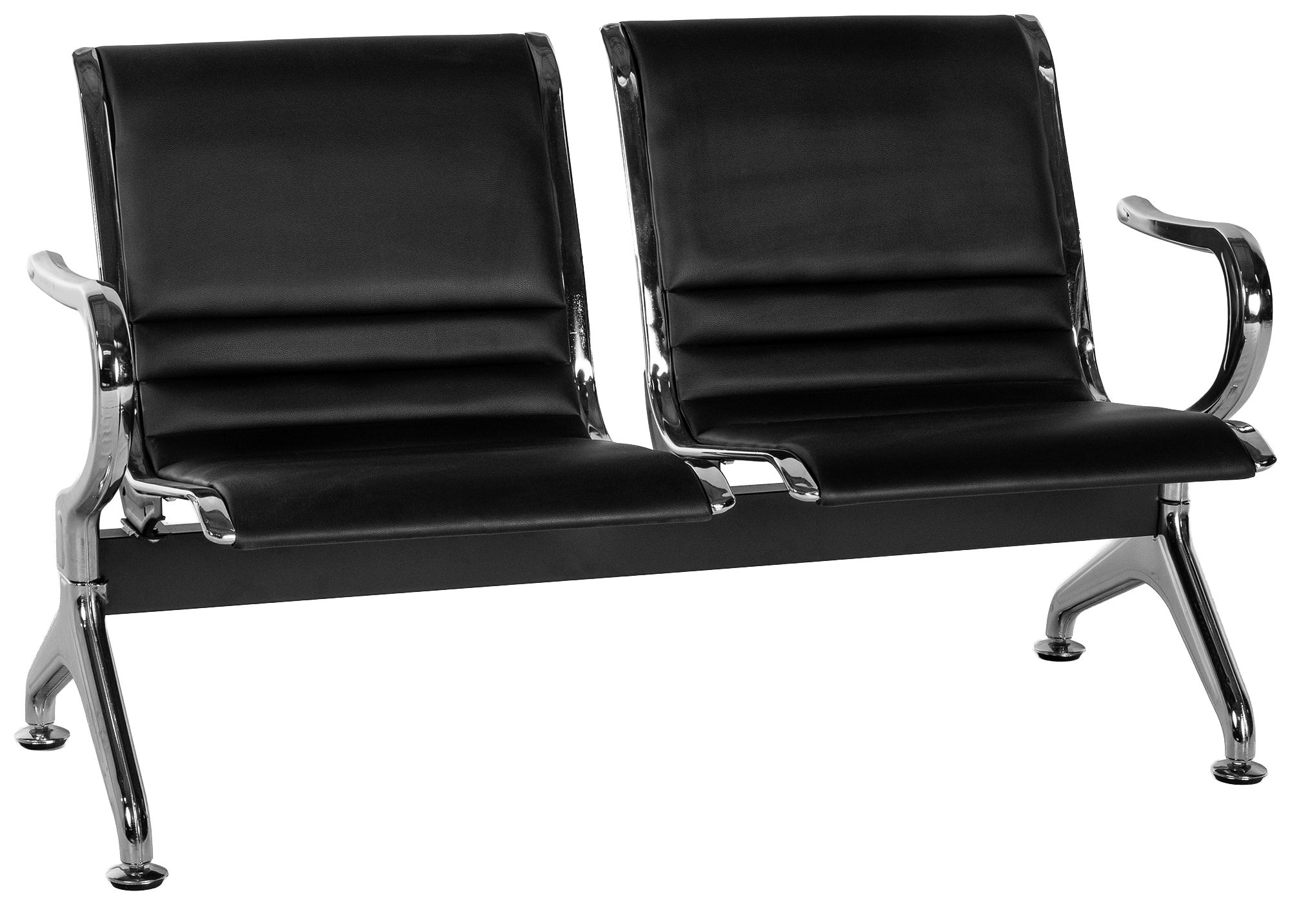 Banc d'attente Frankfurt - design moderne, assise confortable, montage facile, ideal pour halls et espaces publics