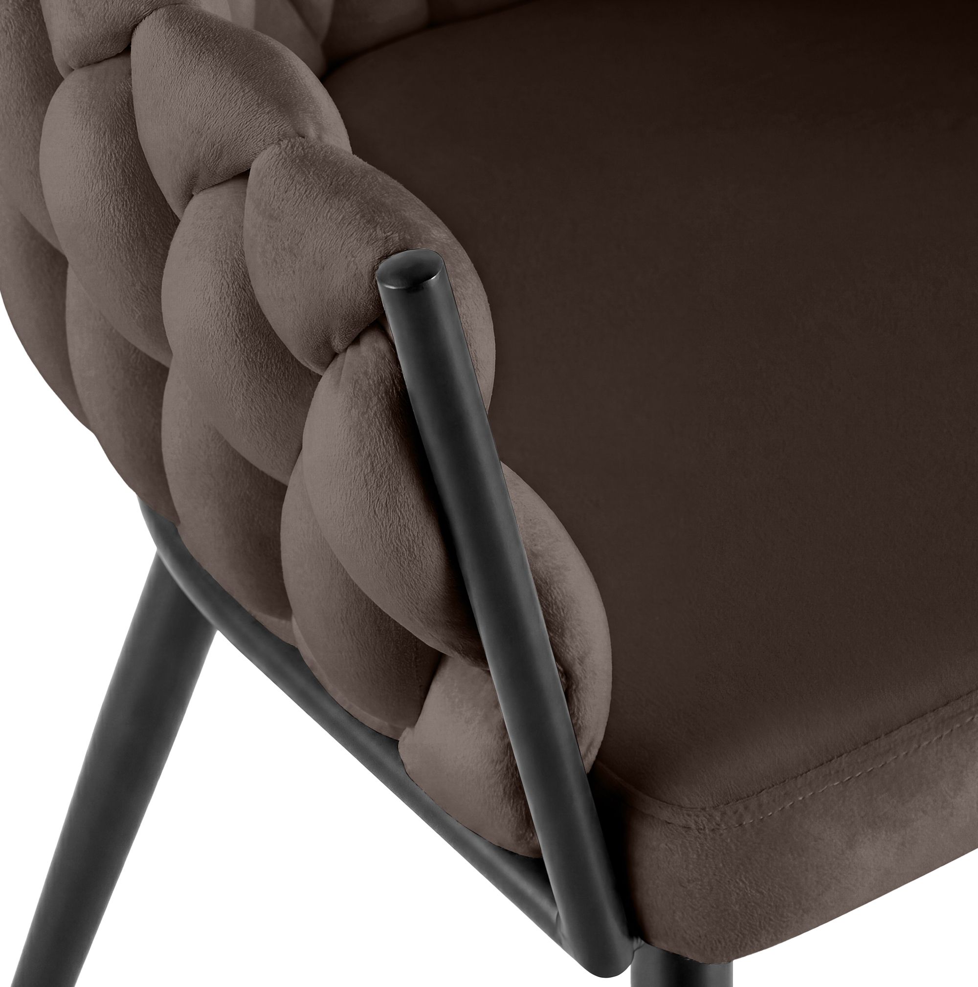 Chaise de salle a manger Molise velours
