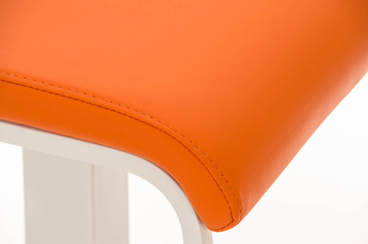 Tabouret de bar Lameng W78 en Similicuir pied en métal