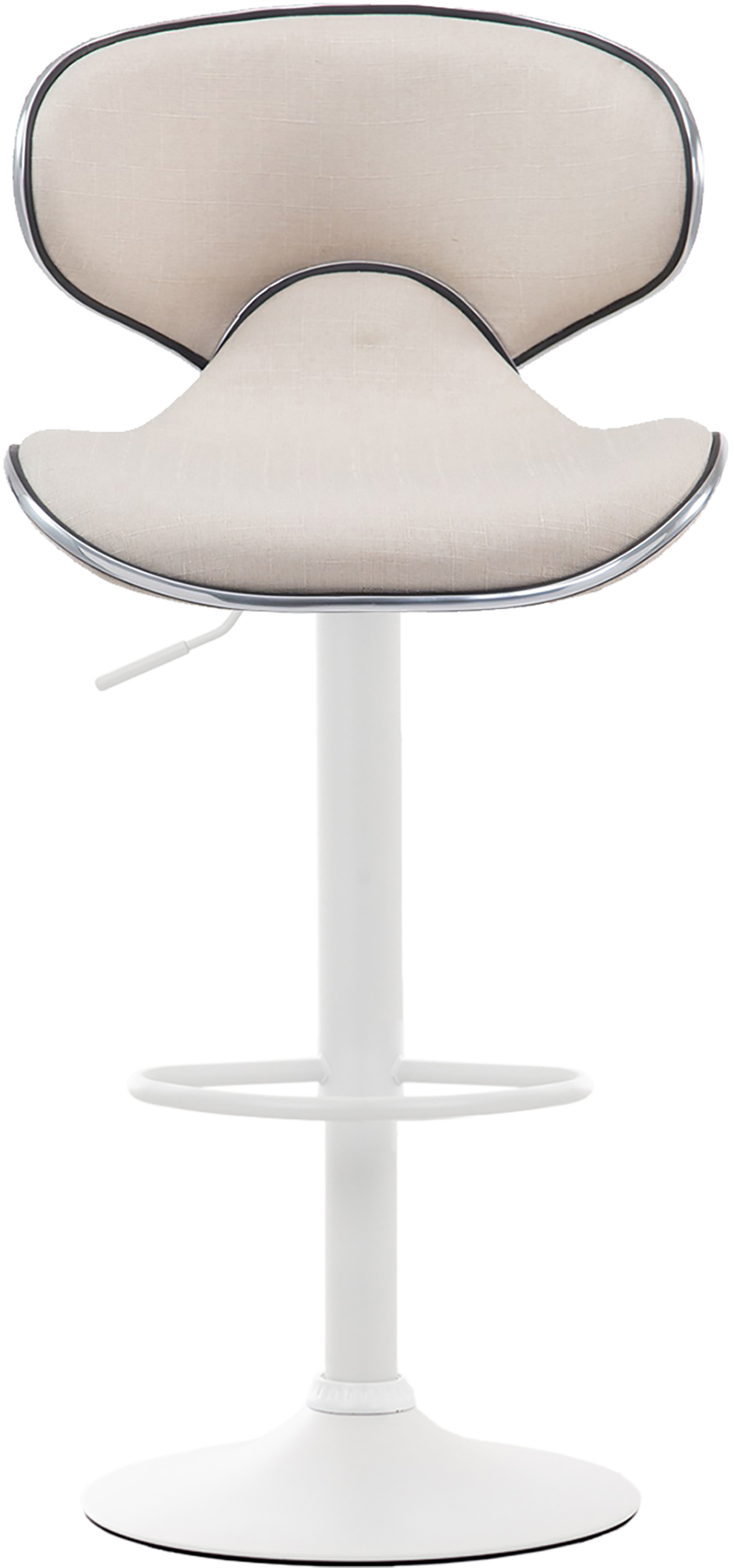 Tabouret de bar Las Vegas V2 en tissu avec pied en métal