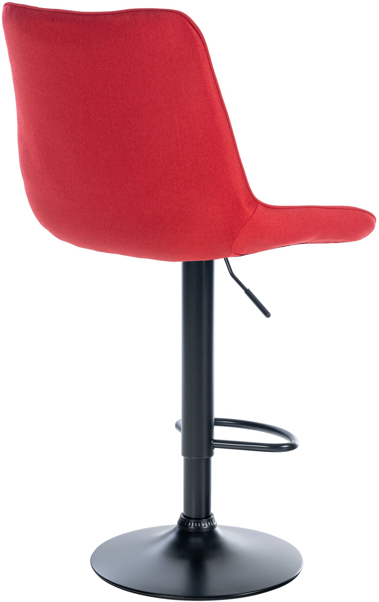 Tabouret de bar Toni en Tissu Pied trompette en Métal