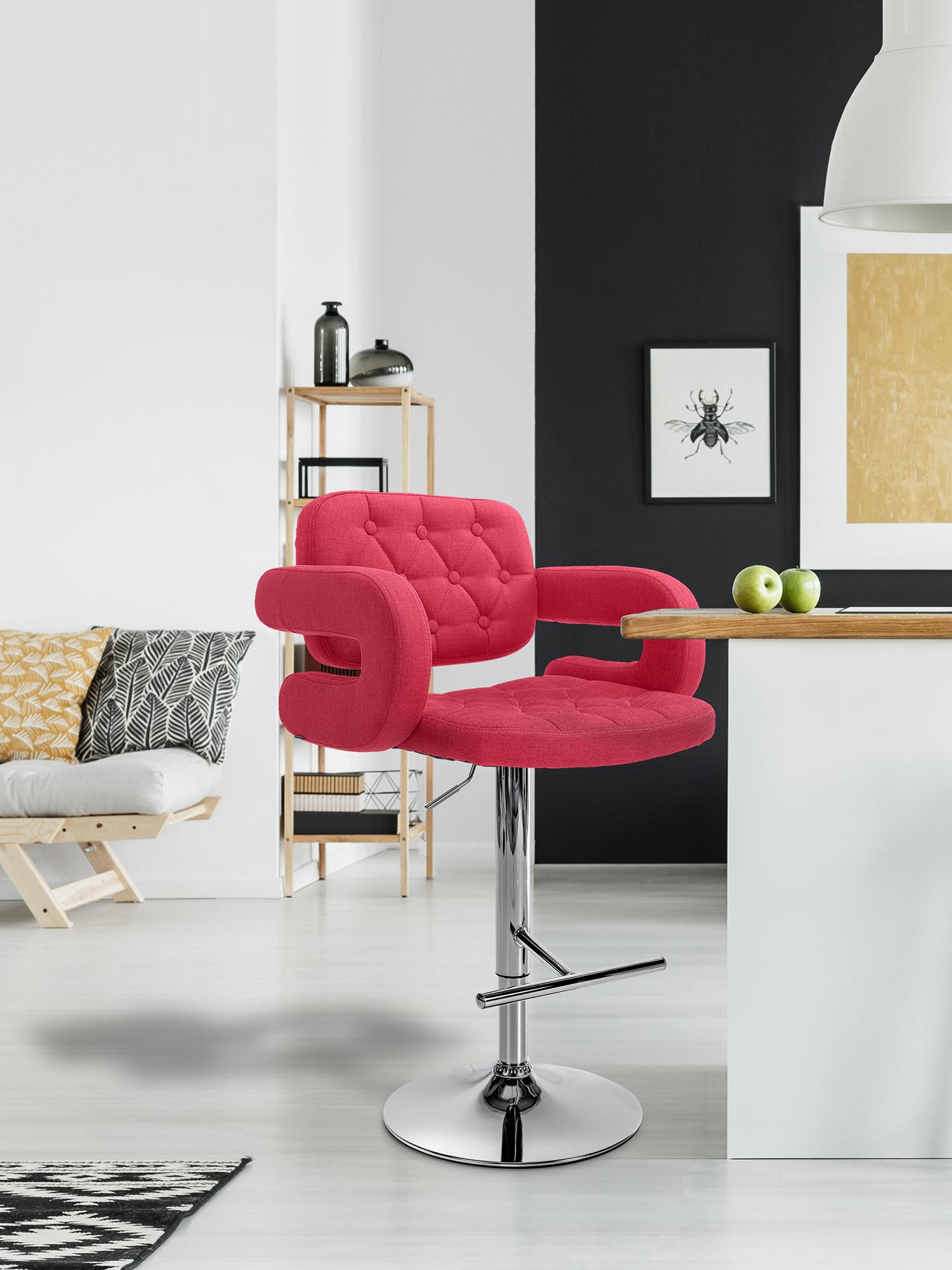 Lot de 2 tabourets de bar Dublin en tissu