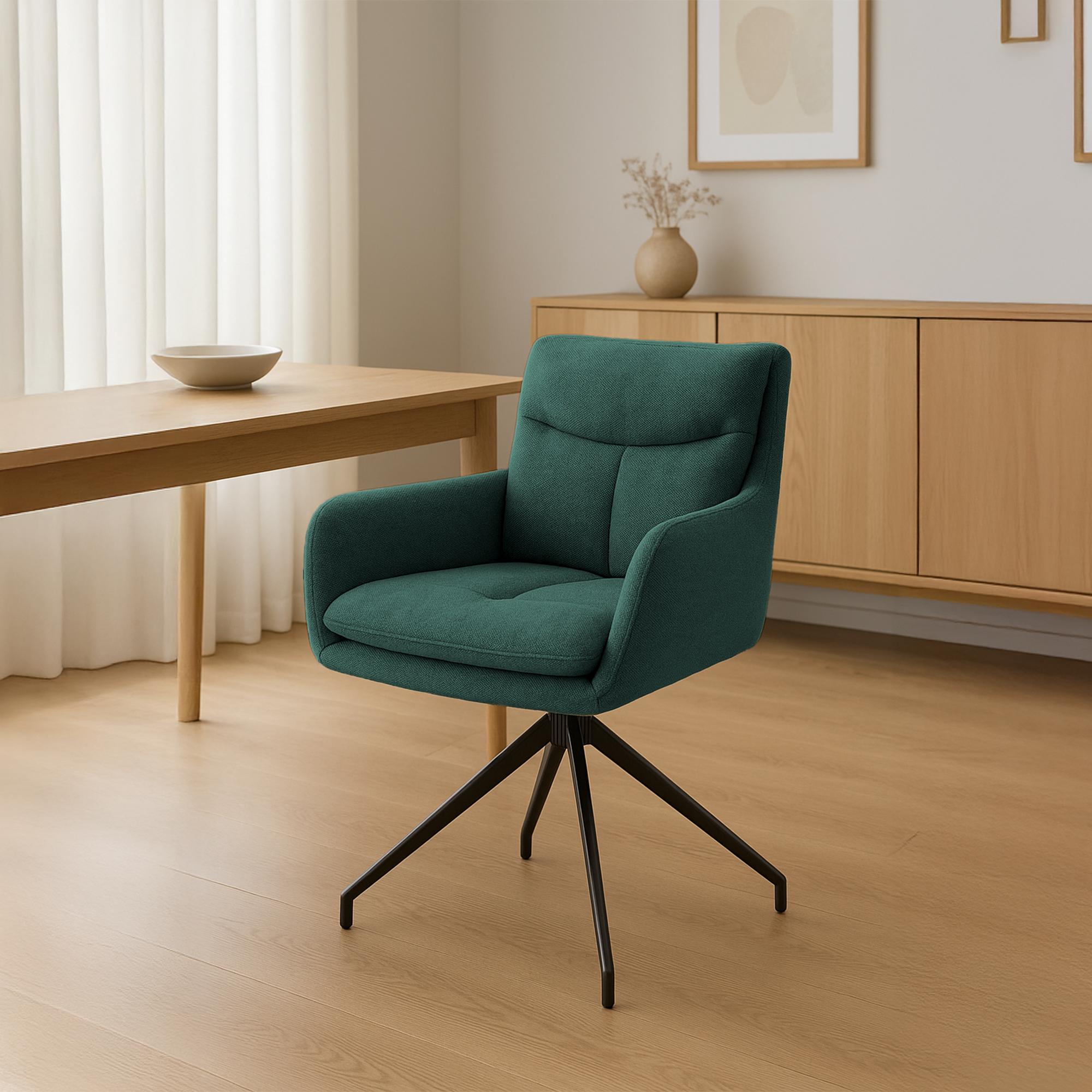 Chaise de salle à manger Somers Tissu