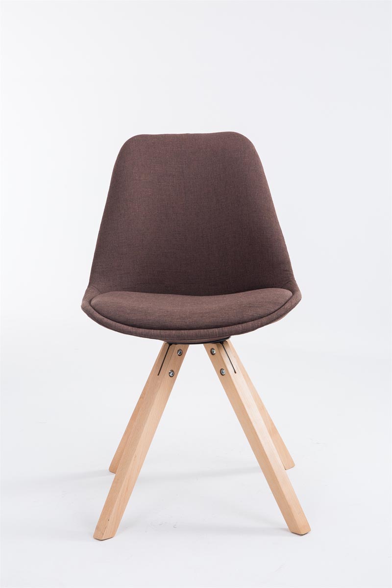 Chaise Toulouse tissu piétement en forme carrée