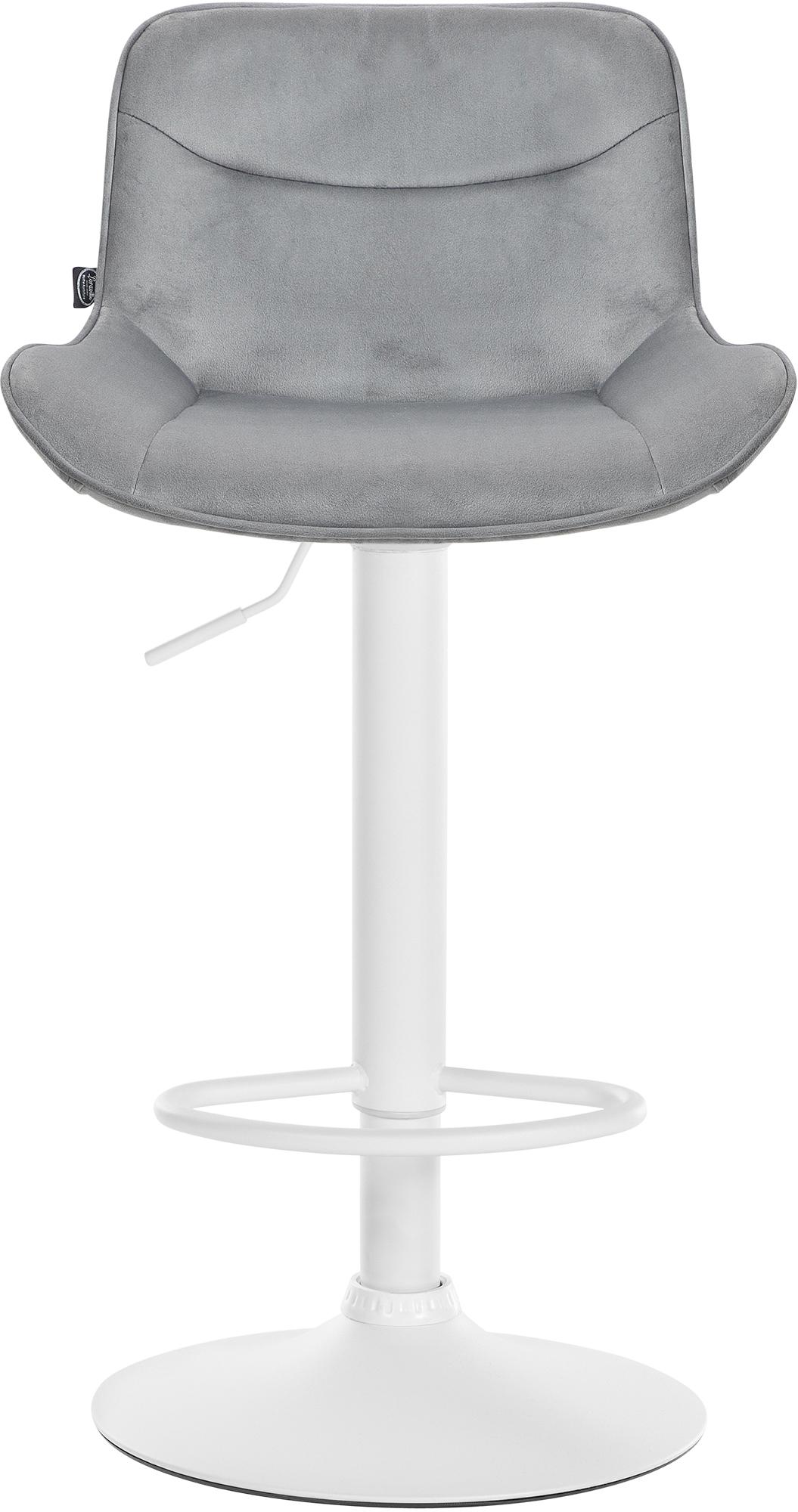 Tabouret de bar Vonore velours