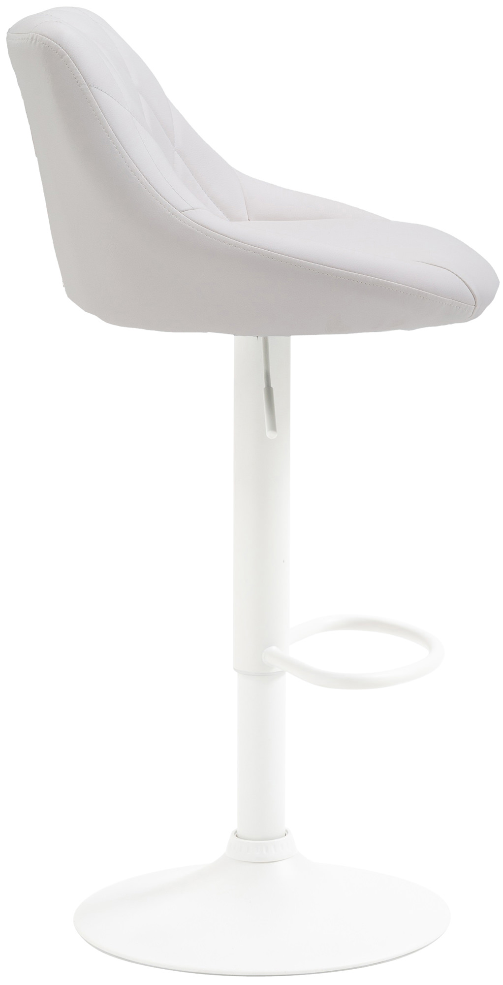 Tabouret de bar Lazio en similicuir avec pied en métal